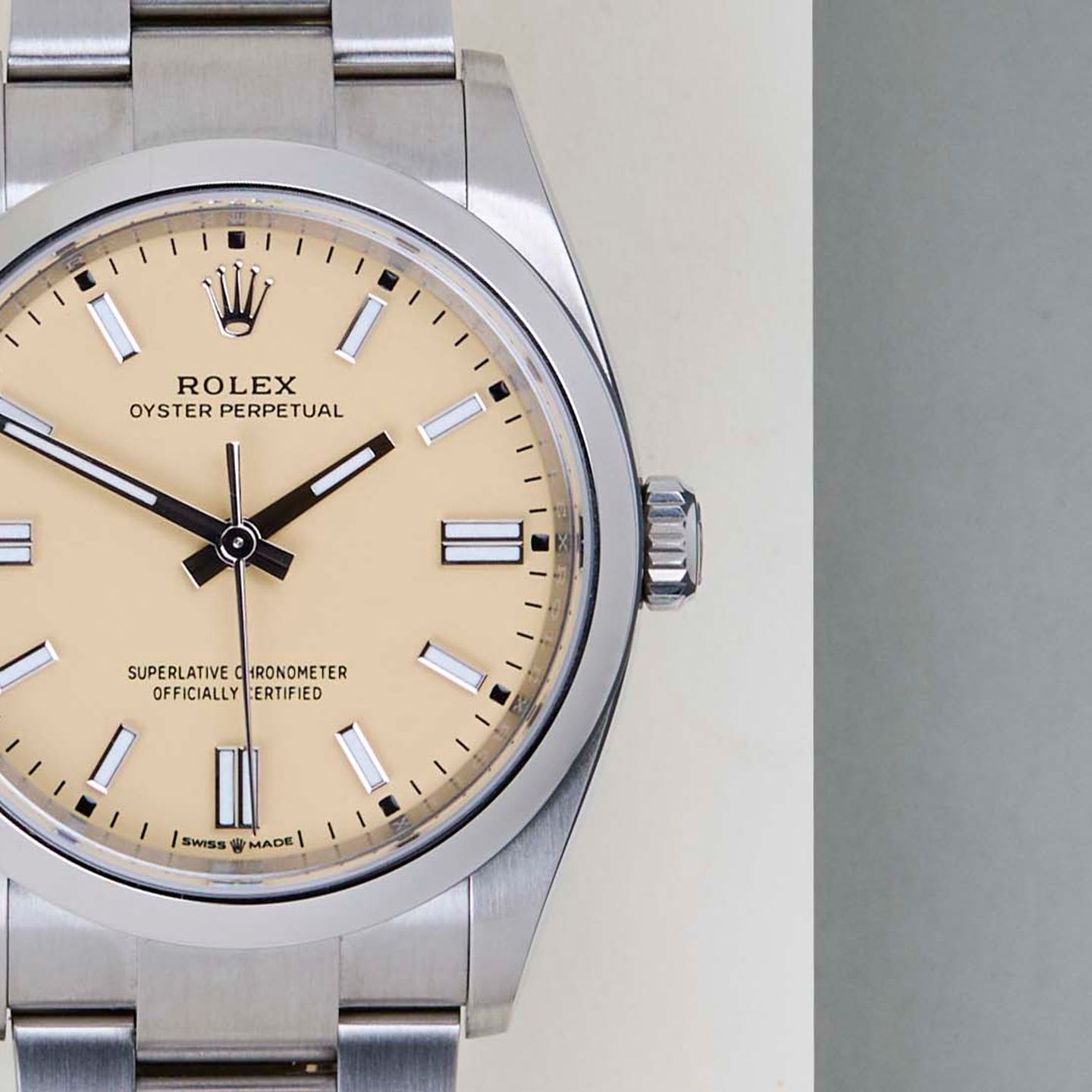 Rolex Oyster Perpetual 36 126000 (2025) - Beige wijzerplaat 36mm Staal (5/8)