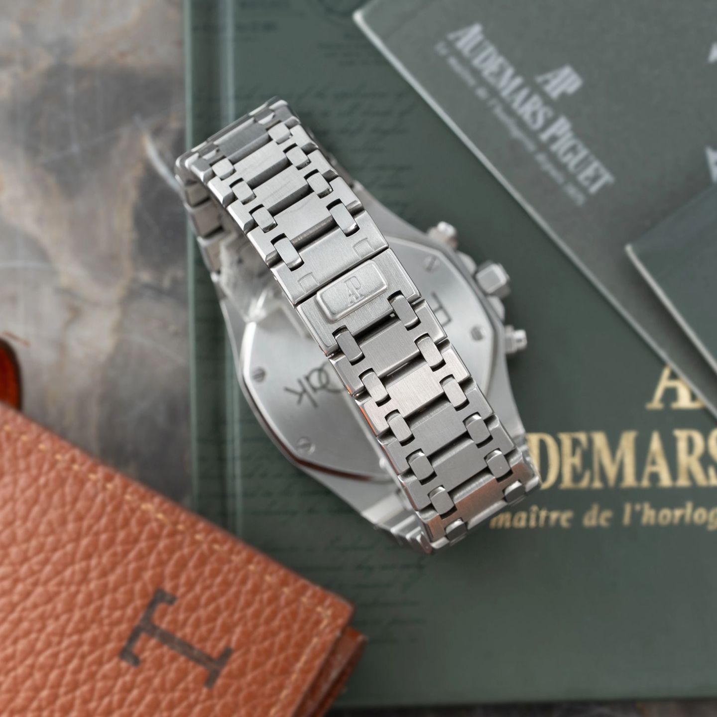 Audemars Piguet Royal Oak Chronograph 25860ST.OO.1110ST.02 (2002) - Blauw wijzerplaat 39mm Staal (8/8)