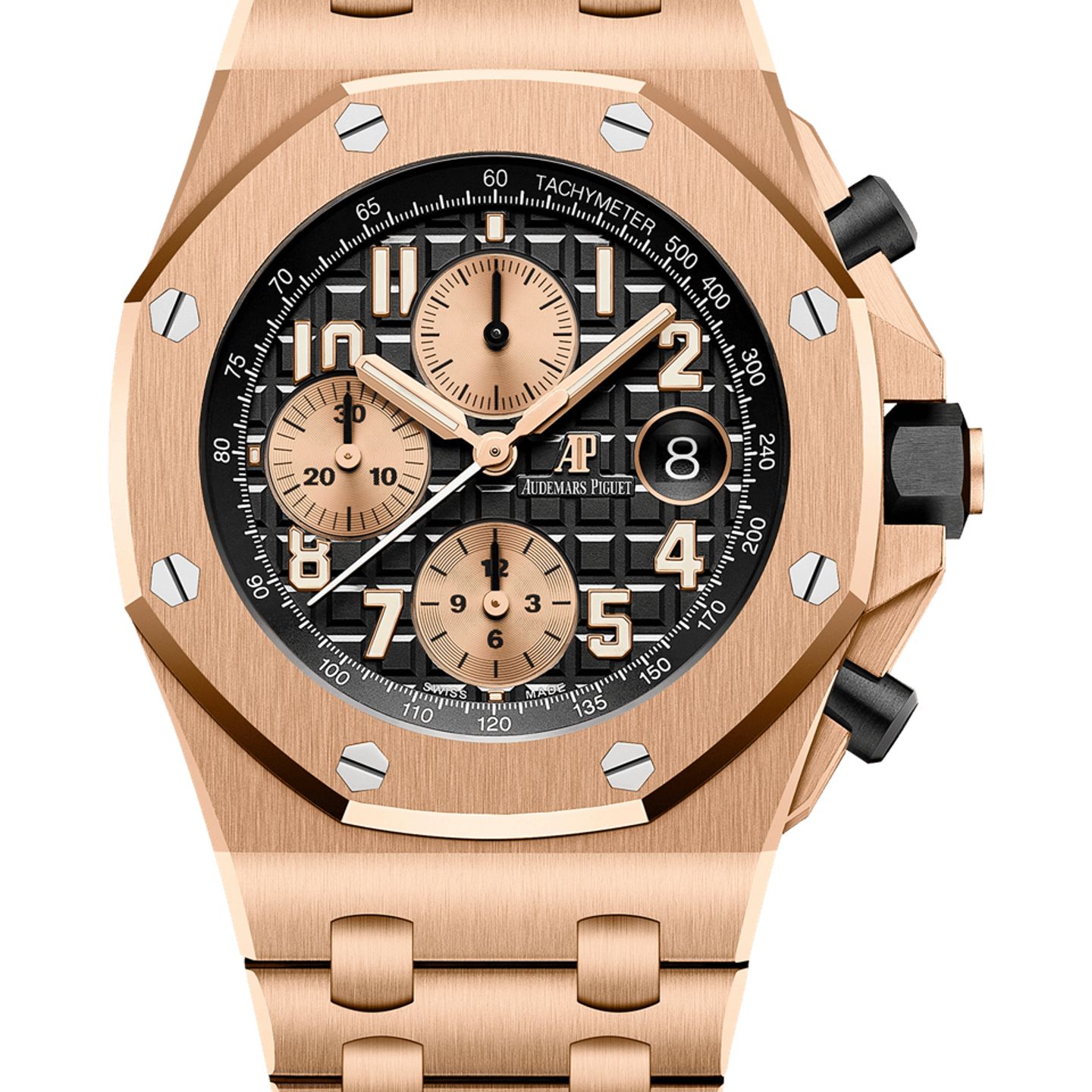 Audemars Piguet Royal Oak Offshore Chronograph 26470OR.OO.1000OR.03 (2025) - Black dial 42 mm Rose Gold case (1/1)
