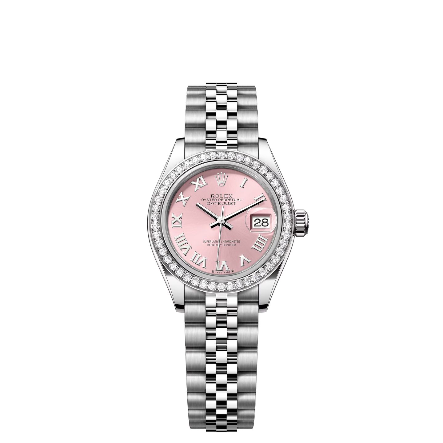 Rolex Lady-Datejust 279384RBR (2024) - Pink dial 28 mm Steel case (1/1)