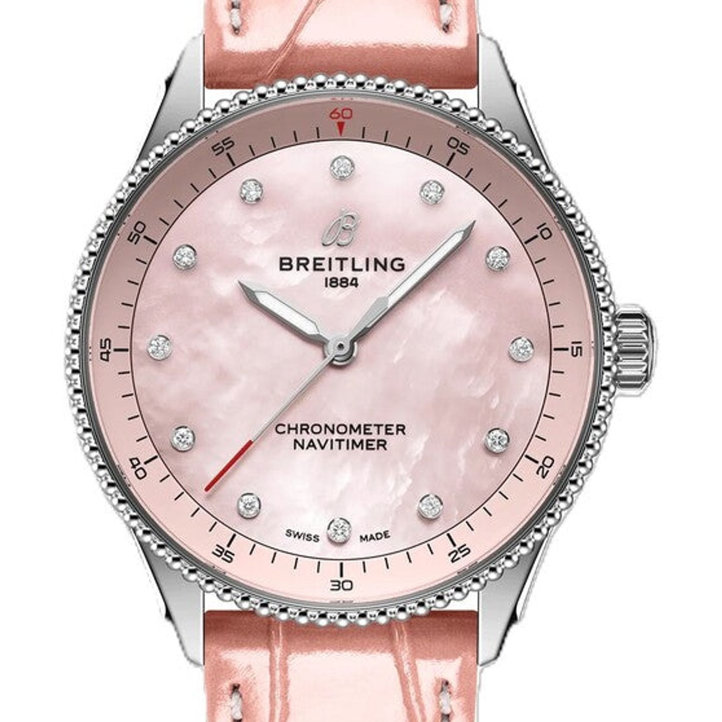 Breitling Navitimer A77320D91K1P1 (2026) - Pink dial 32 mm Steel case (1/1)