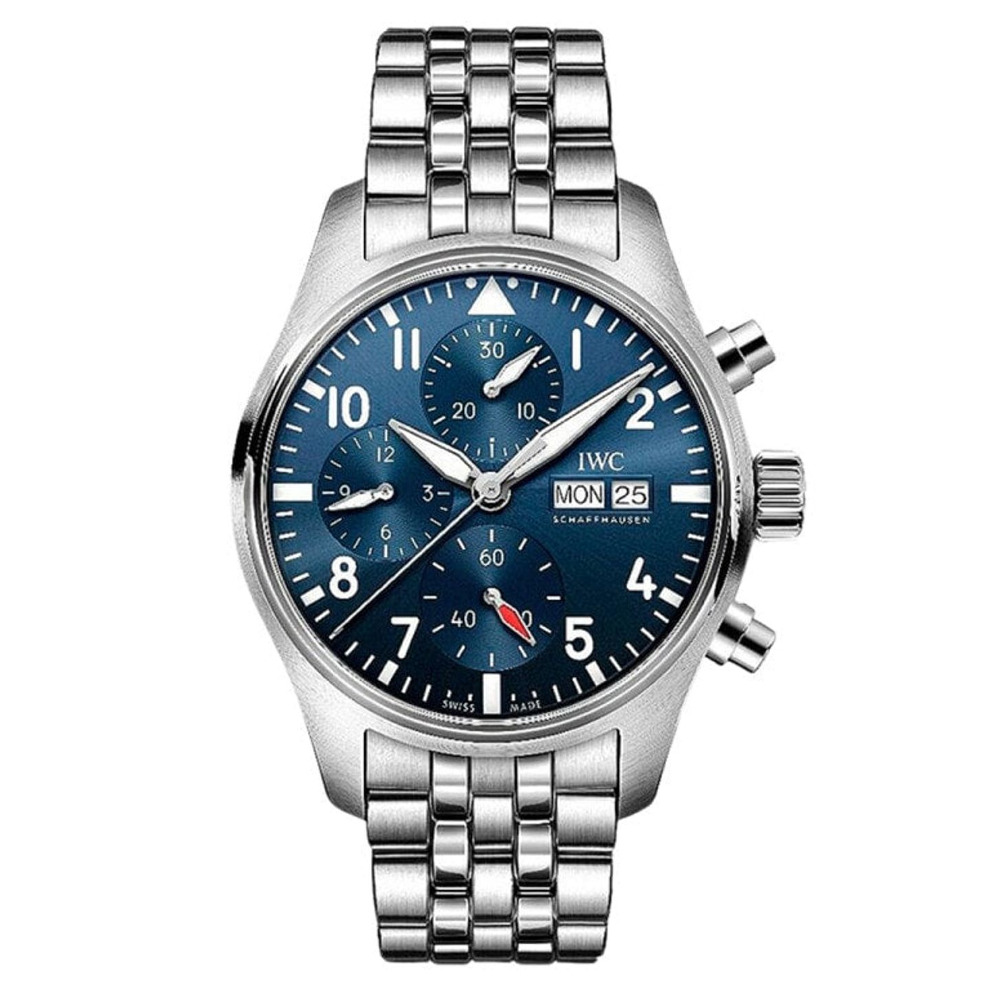 IWC Pilot Chronograph IW388102 (2025) - Blauw wijzerplaat 41mm Staal (1/1)