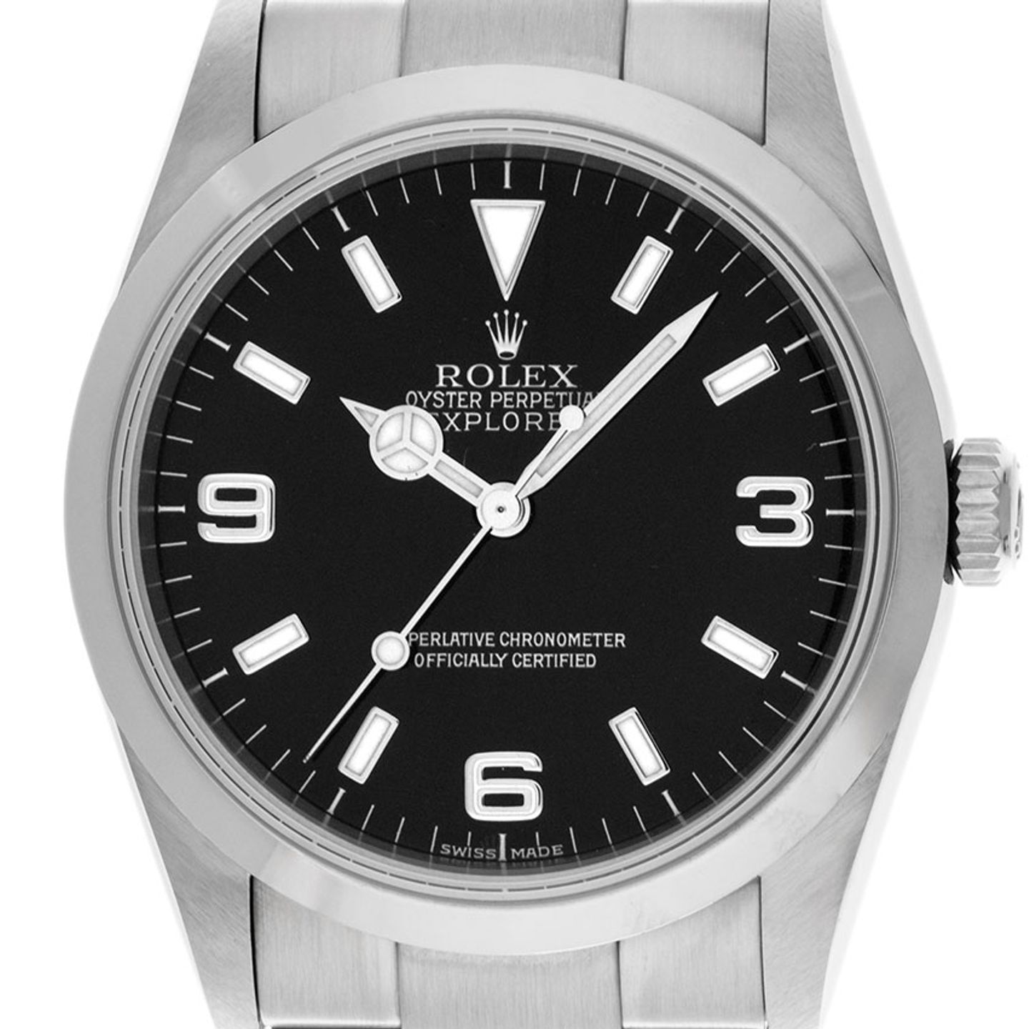 Rolex Explorer 114270 (2002) - Black dial 36 mm Steel case (1/7)
