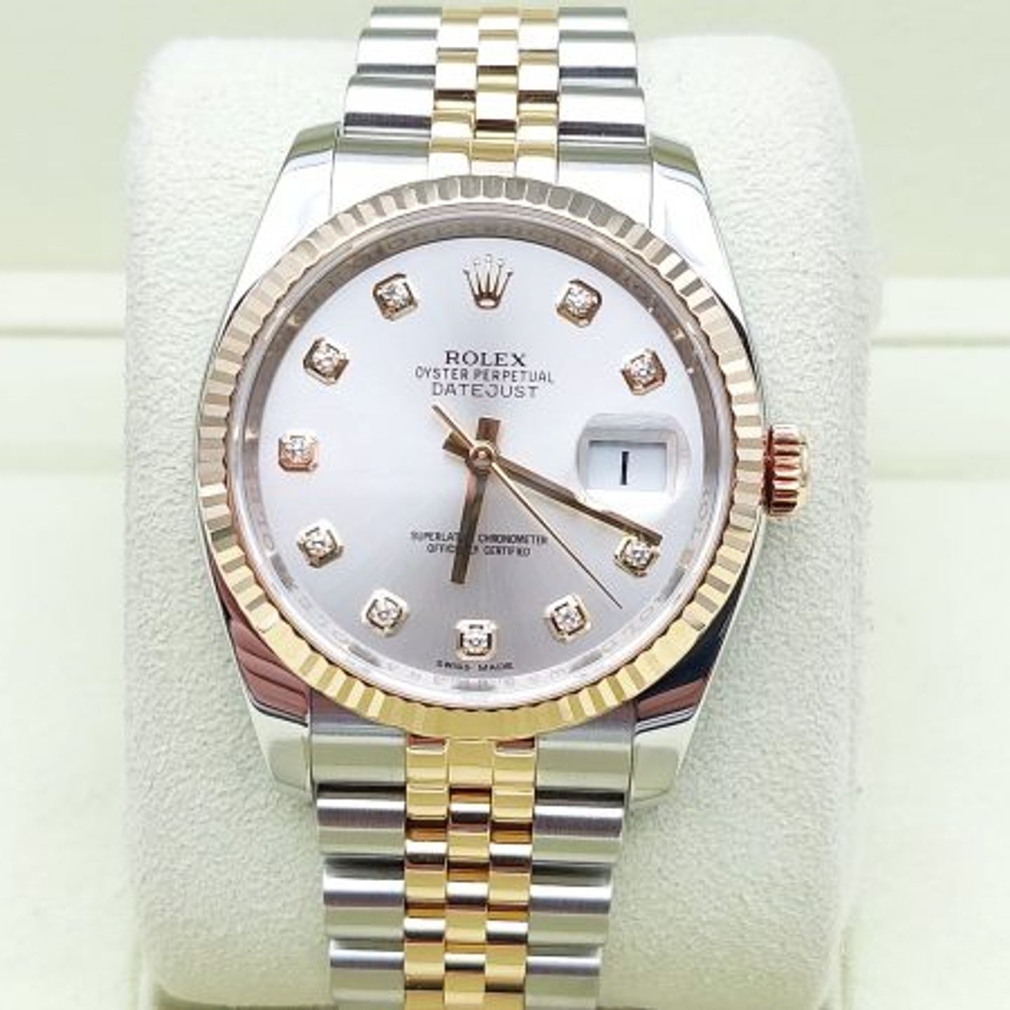 Rolex Datejust 36 116233 (2015) - Zilver wijzerplaat 36mm Goud/Staal (1/9)