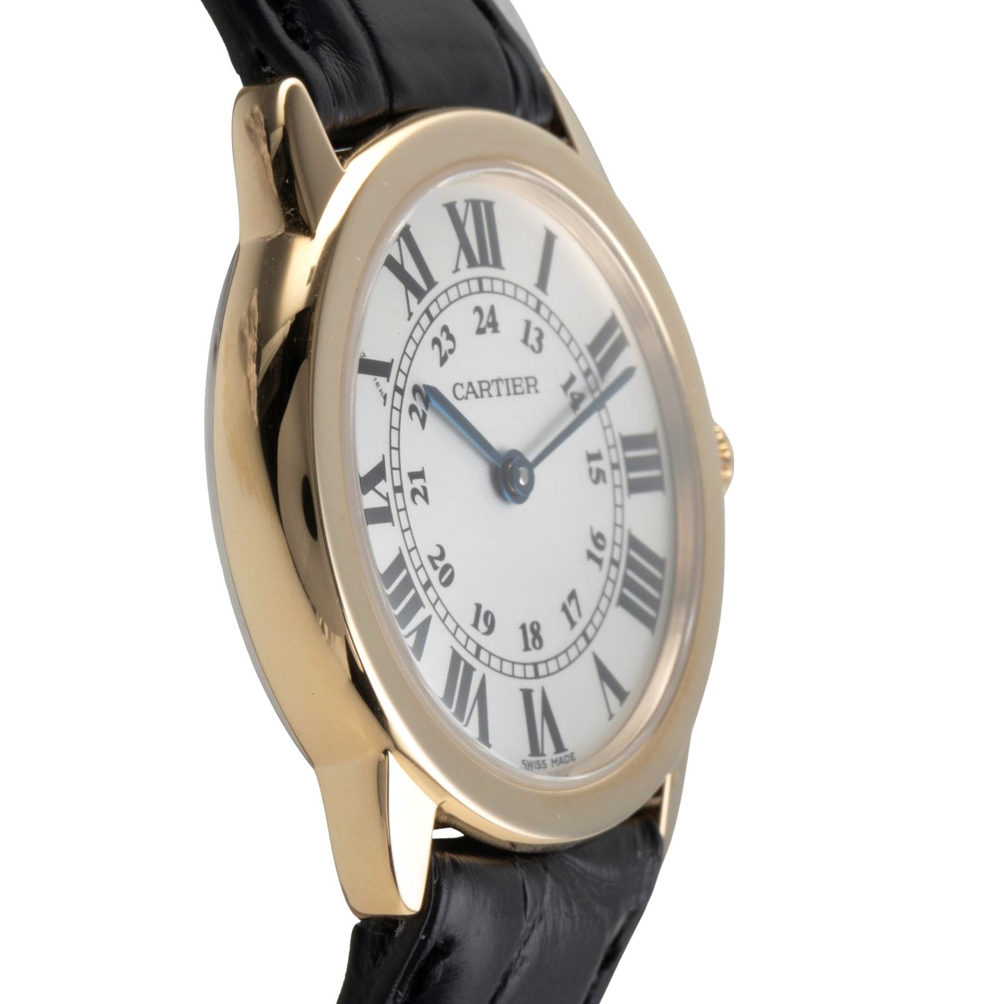 Cartier Ronde Solo de Cartier W6700355 (2015) - Zilver wijzerplaat 29mm Goud/Staal (7/8)