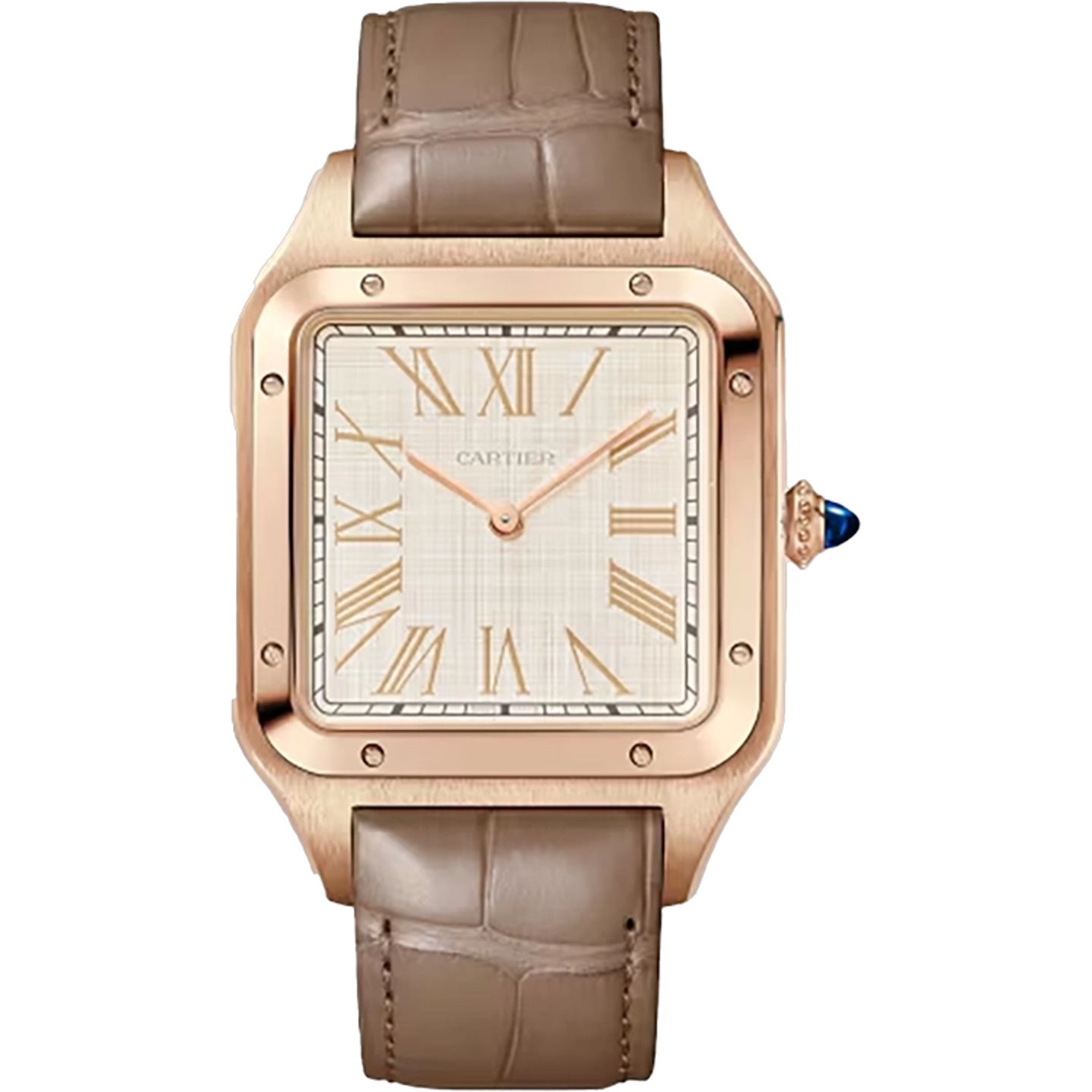 Cartier Santos Dumont WGSA0112 (2025) - Beige dial 34 mm Rose Gold case (1/1)