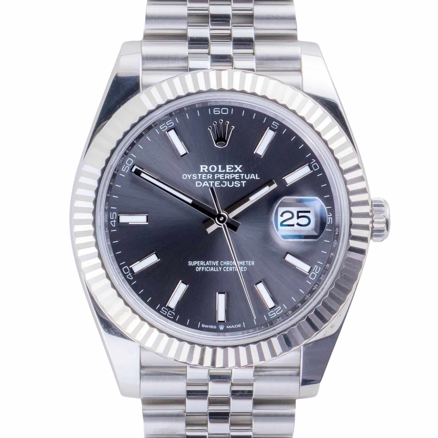 Rolex Datejust 41 126334 (2025) - Grijs wijzerplaat 41mm Staal (3/8)