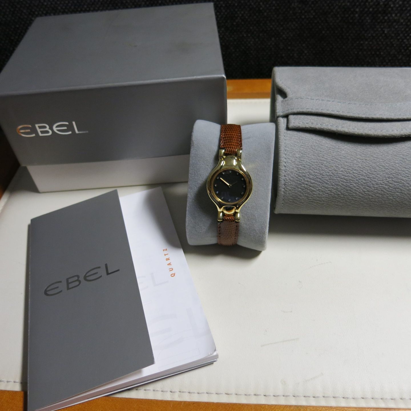 Ebel Beluga 866960 (Unknown (random serial)) - Black dial 24 mm Yellow Gold case (4/4)