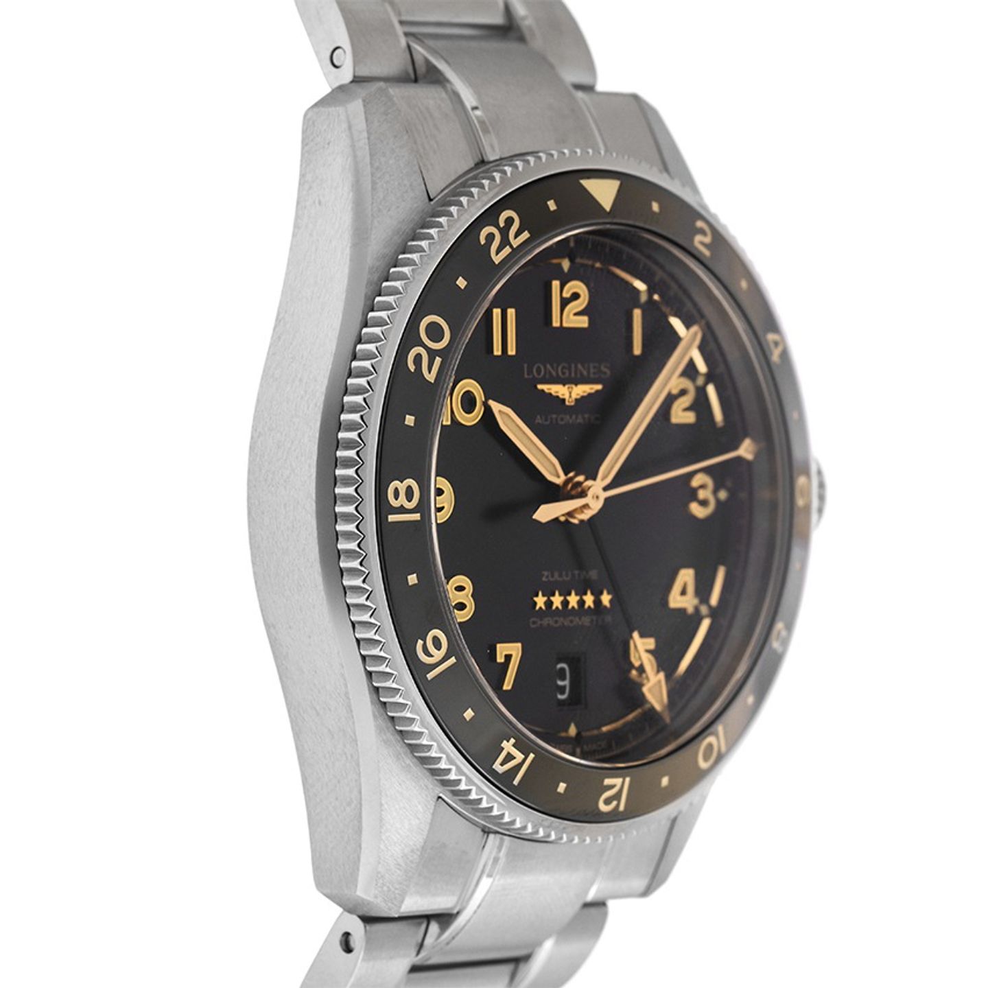 Longines Spirit L3.802.4.63.6 (2025) - Black dial 39 mm Steel case (5/7)