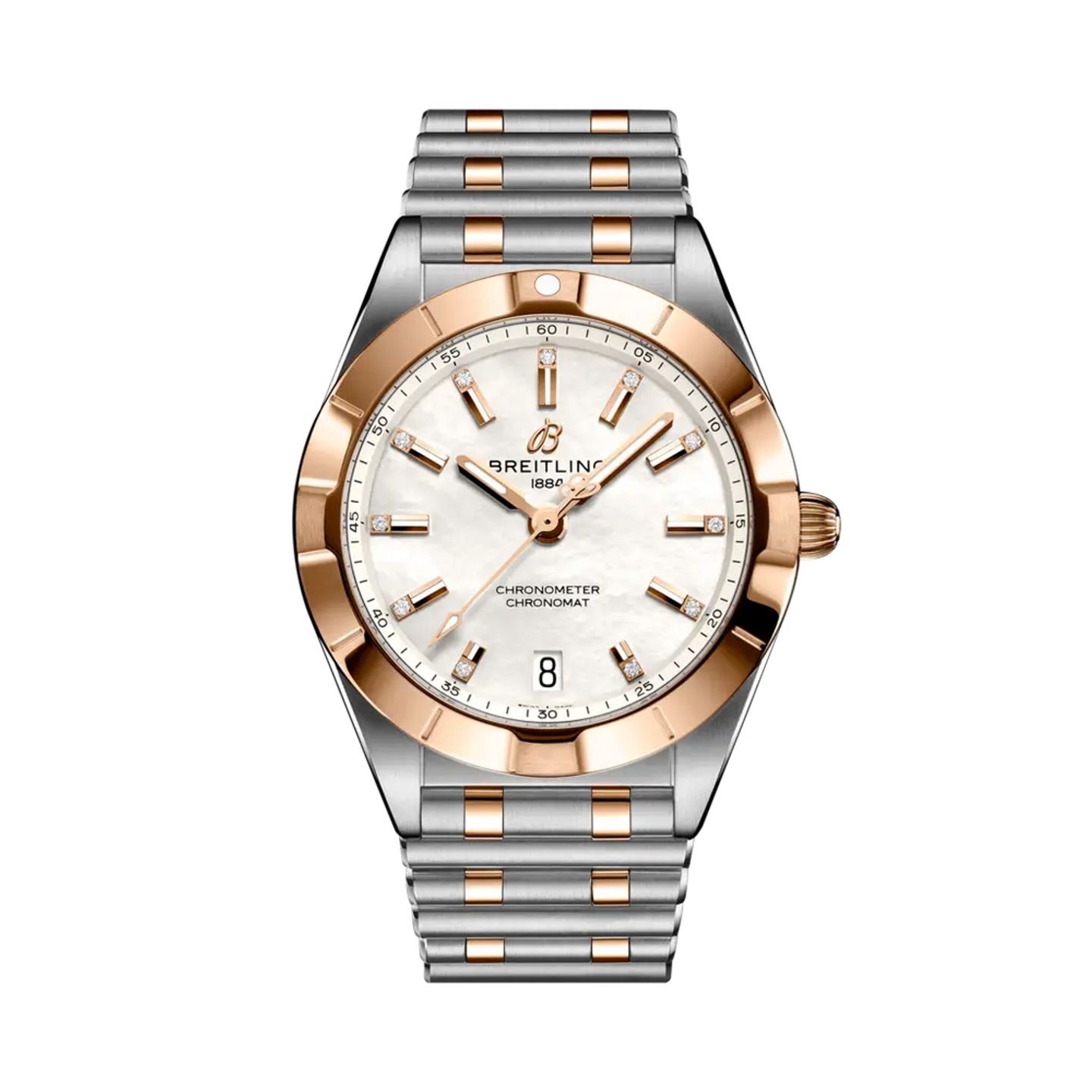 Breitling Chronomat U77310101A2U1 (2025) - Pearl dial 32 mm Gold/Steel case (1/1)