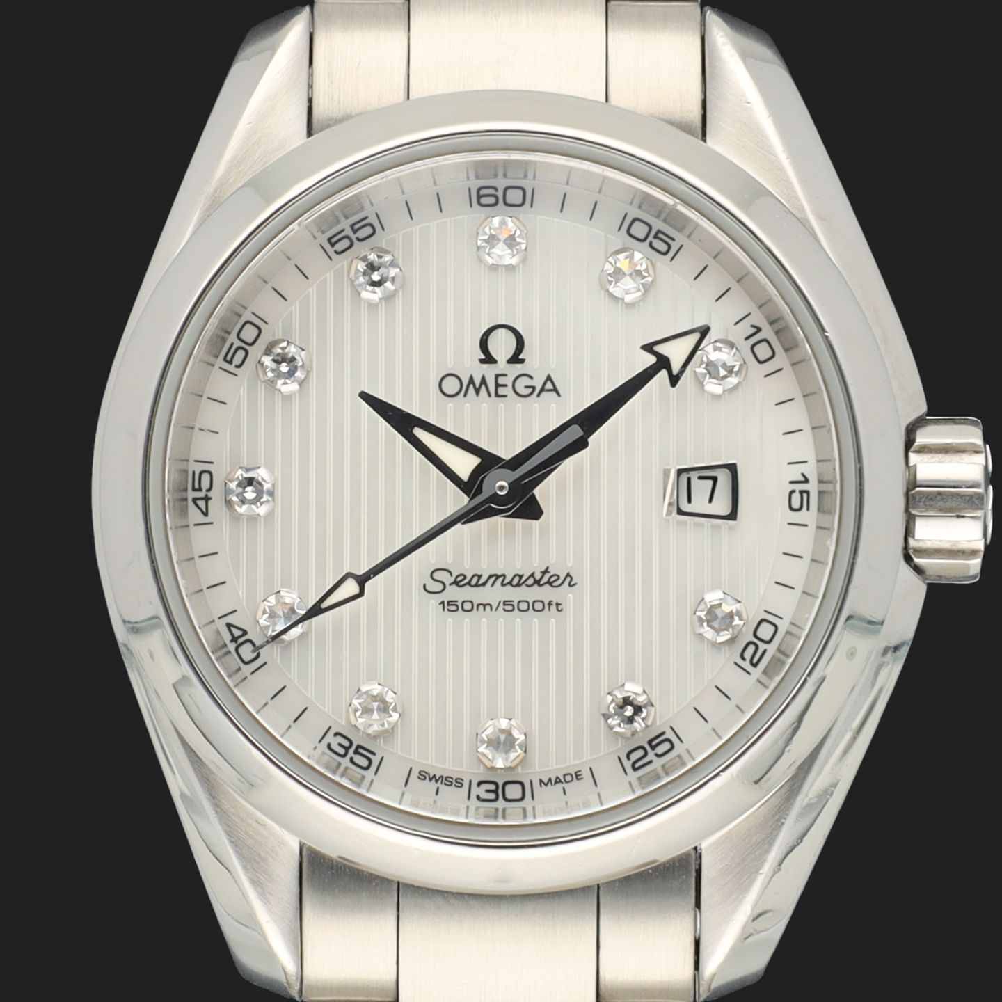 Omega Seamaster Aqua Terra 231.10.30.60.55.001 (2010) - Pearl dial 30 mm Steel case (2/8)