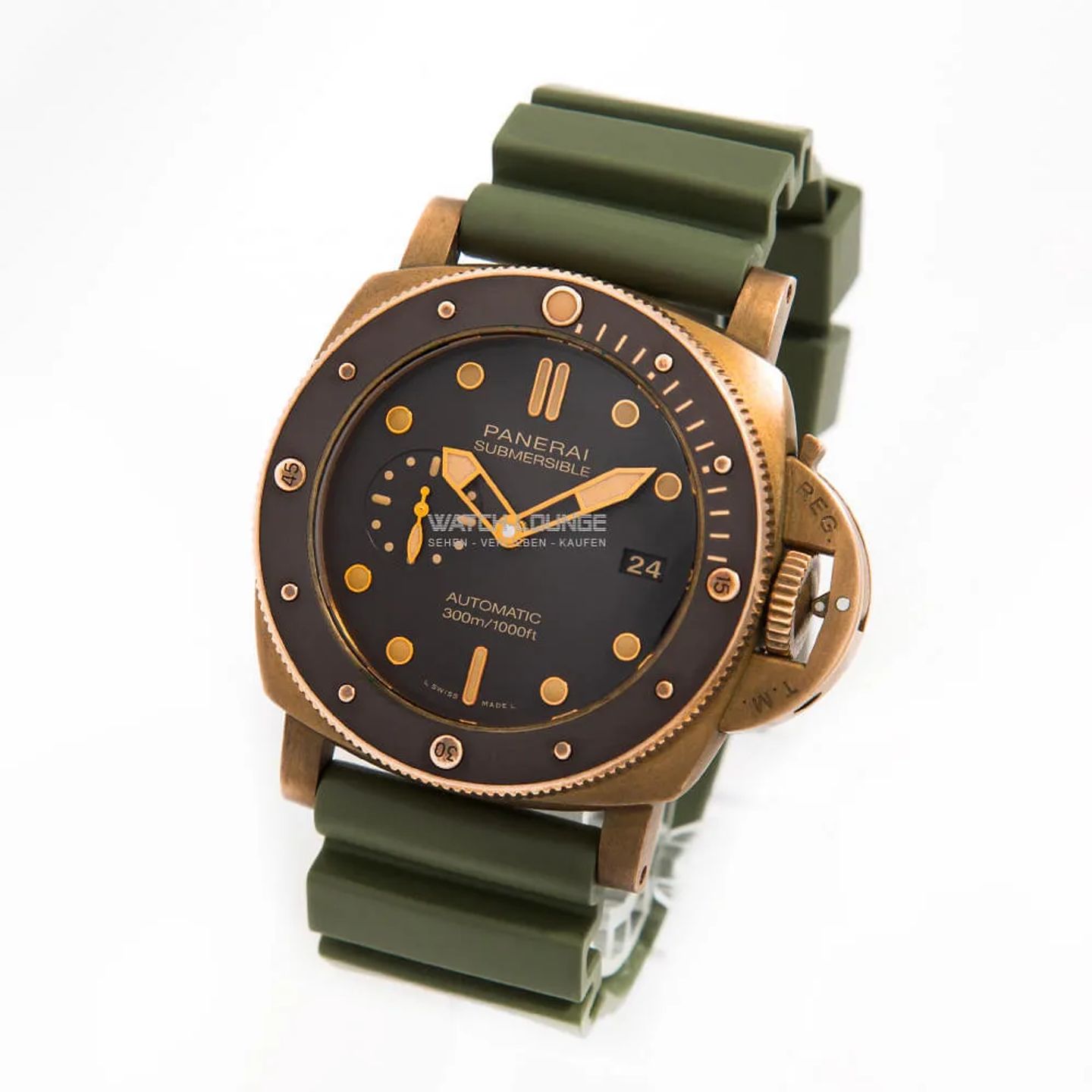 Panerai Luminor Submersible PAM00968 (2019) - Bruin wijzerplaat 47mm Brons (5/8)