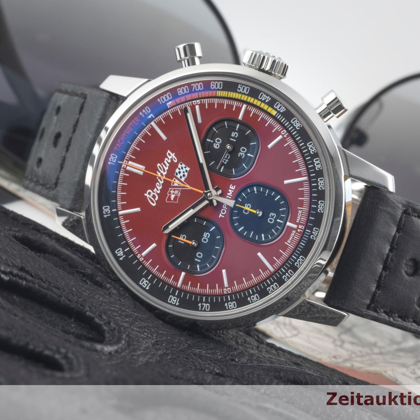 Breitling Top Time A25310241K1X1 (Unknown (random serial)) - Red dial 42 mm Steel case (2/8)