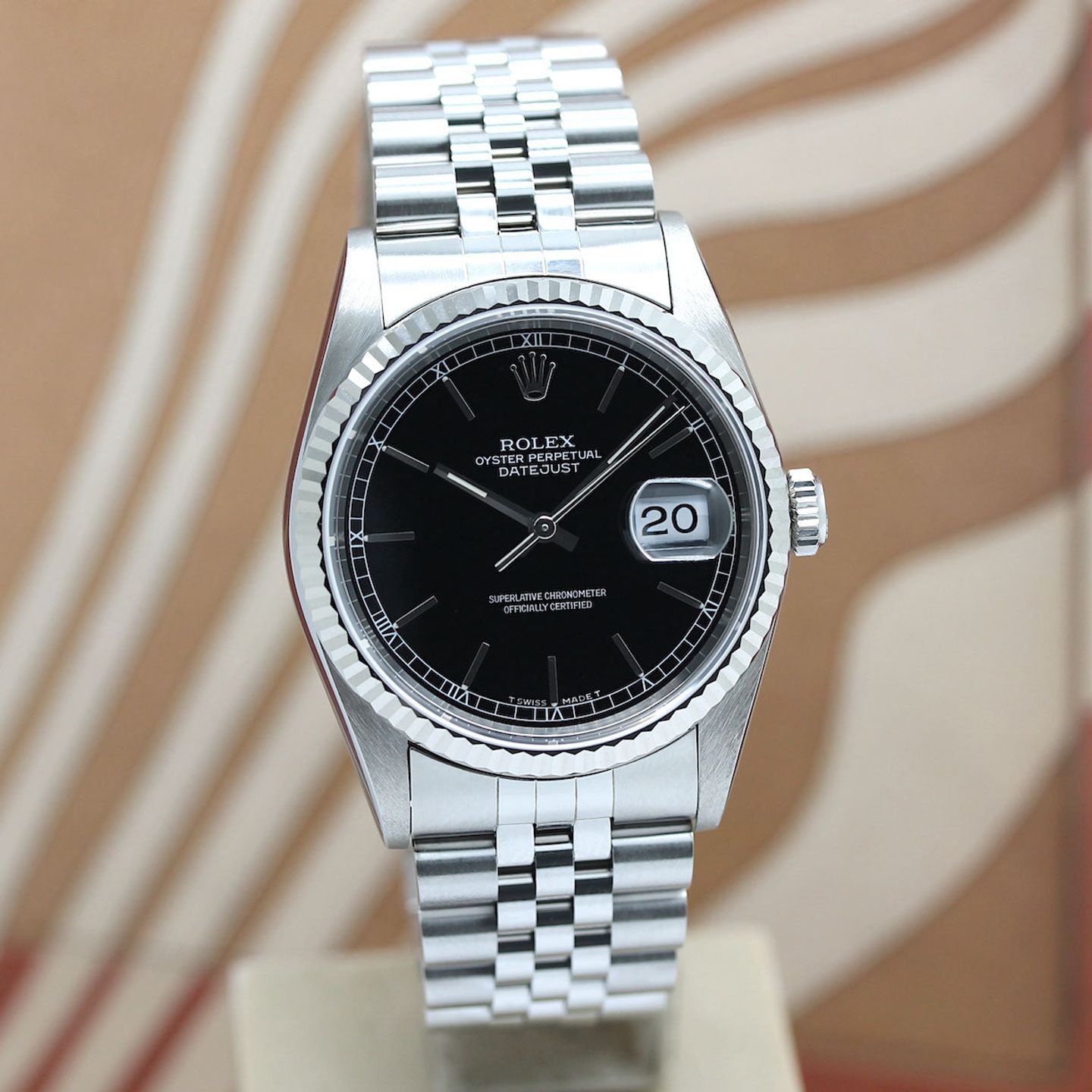 Rolex Datejust 36 16234 (1998) - Black dial 36 mm Steel case (6/8)