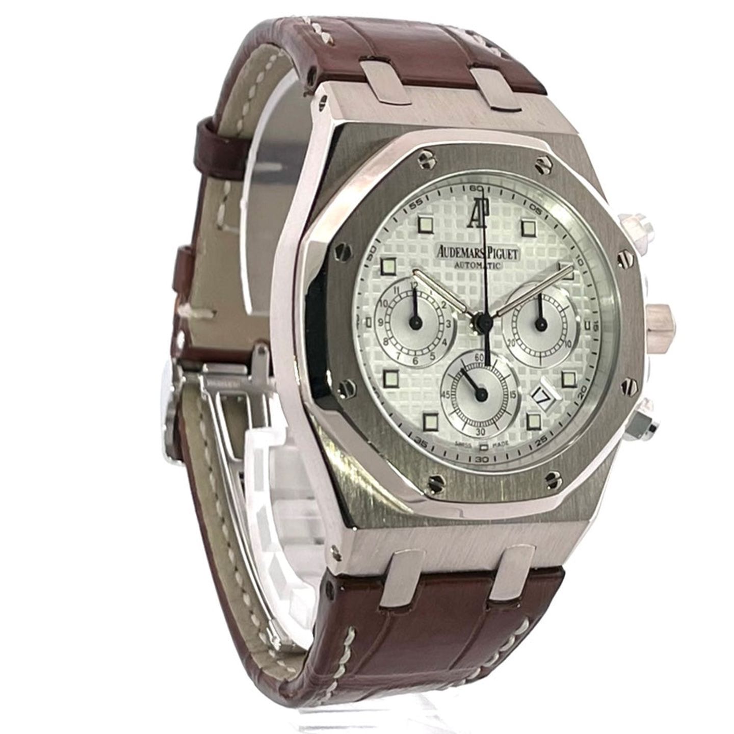 Audemars Piguet Royal Oak Chronograph 26022BC.OO.D002CR.01 (2010) - Zilver wijzerplaat 39mm Witgoud (3/7)