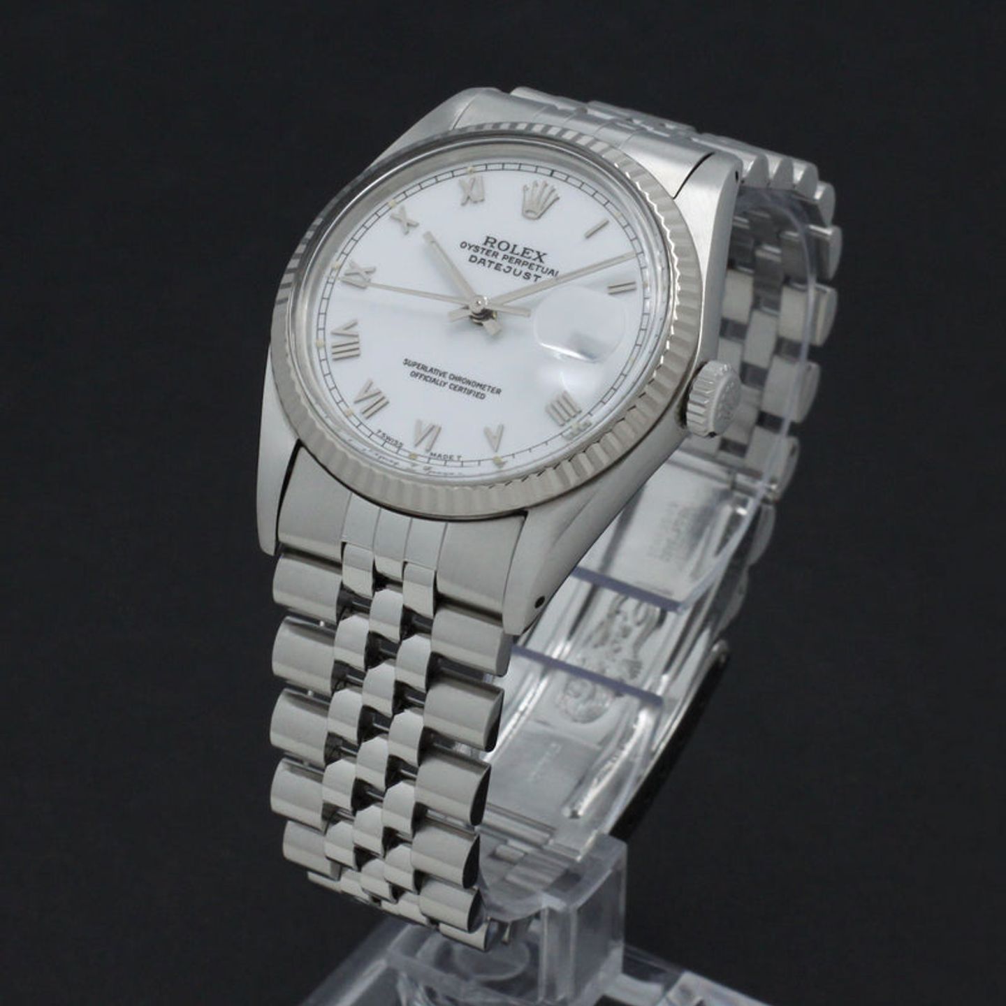 Rolex Datejust 36 16014 (1985) - White dial 36 mm Steel case (5/7)