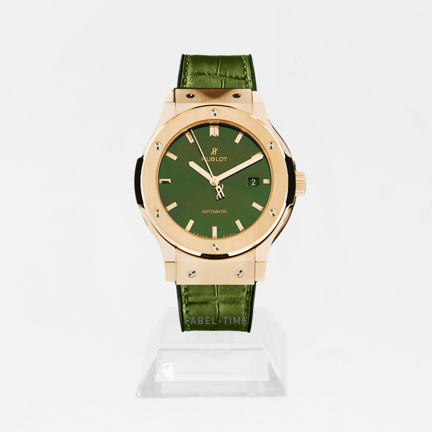 Hublot Classic Fusion 565.OX.8980.LR (2024) - Green dial 38 mm Rose Gold case (1/1)