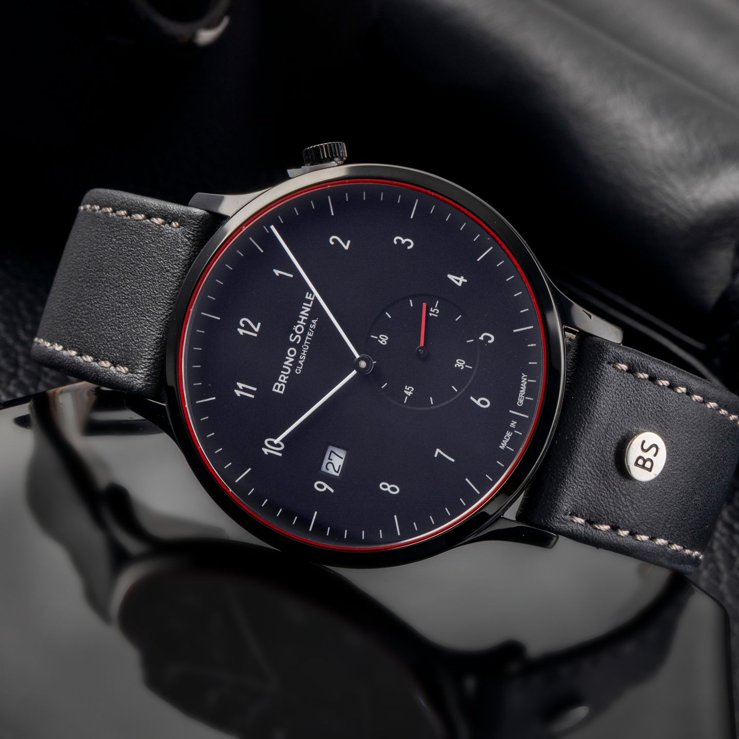 Bruno Söhnle Brunello 17-73212-761 (2025) - Black dial 41 mm Steel case (2/8)