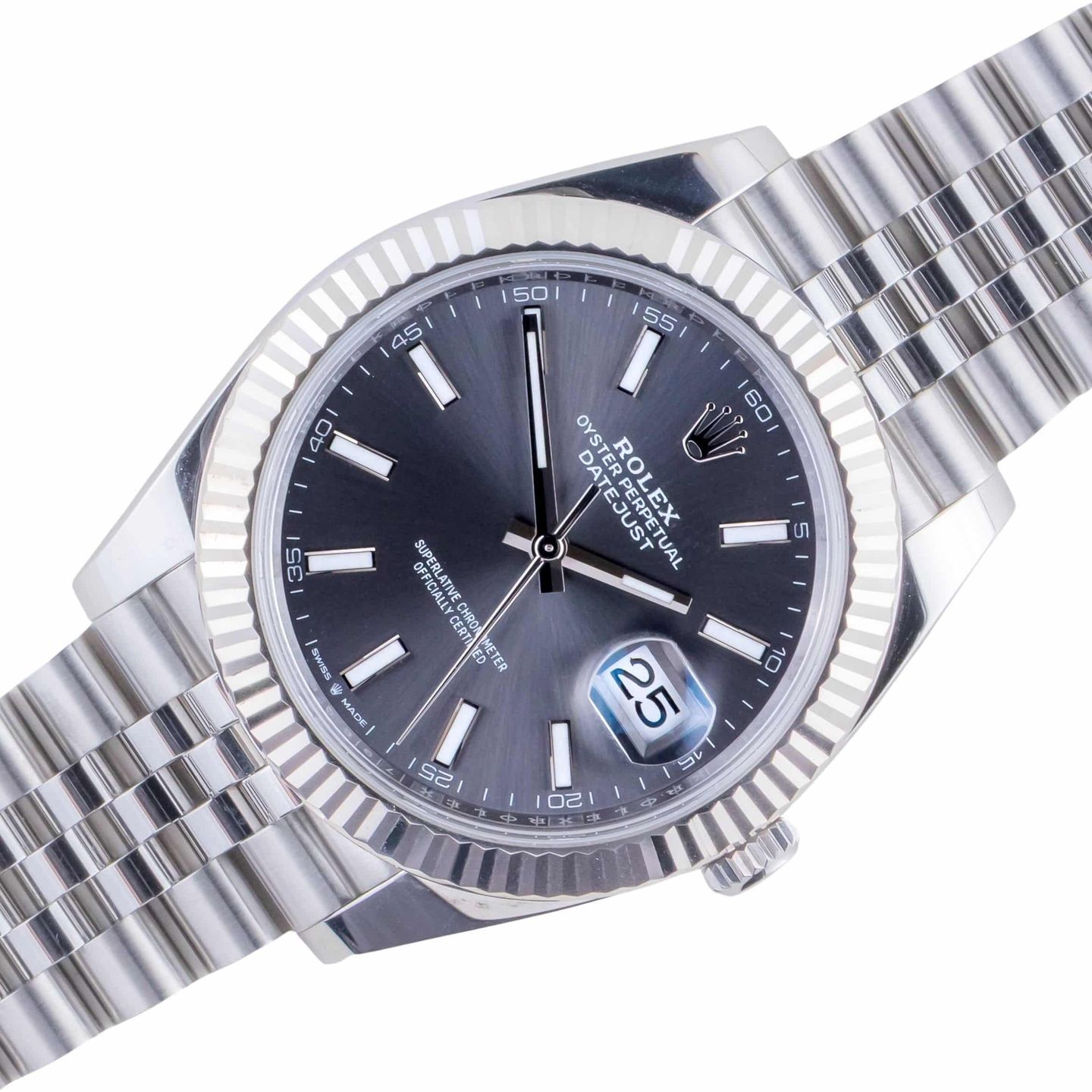Rolex Datejust 41 126334 (2025) - Grijs wijzerplaat 41mm Staal (1/8)