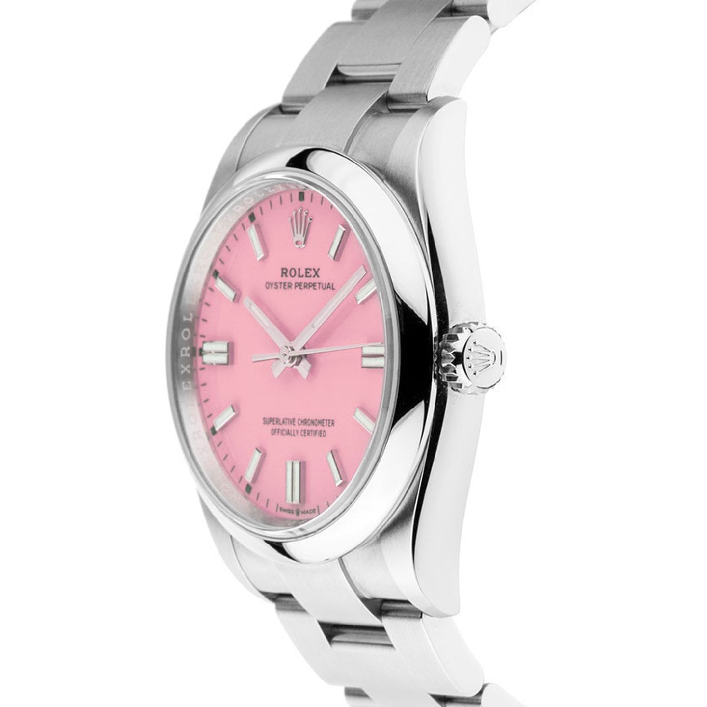 Rolex Oyster Perpetual 36 126000 (2025) - Roze wijzerplaat 36mm Staal (4/7)