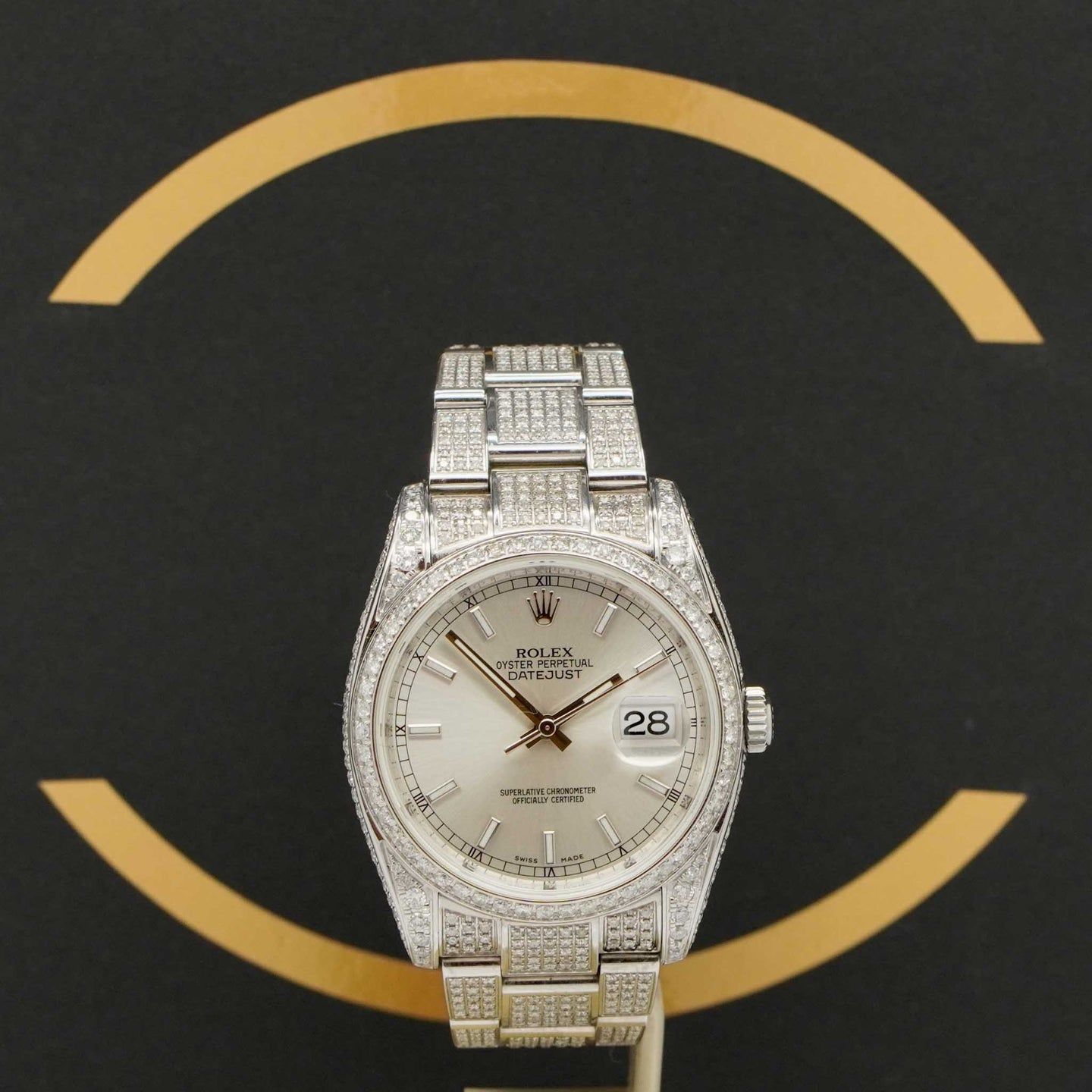 Rolex Datejust 36 116200 (2010) - Zilver wijzerplaat 36mm Staal (1/7)
