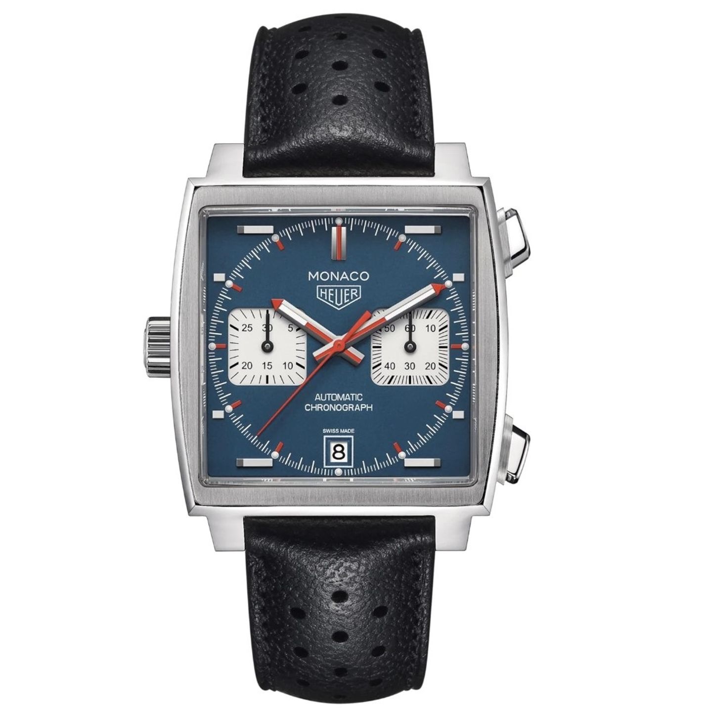 TAG Heuer Monaco Calibre 11 CAW211P.FC6356 (2024) - Blauw wijzerplaat 39mm Staal (1/1)