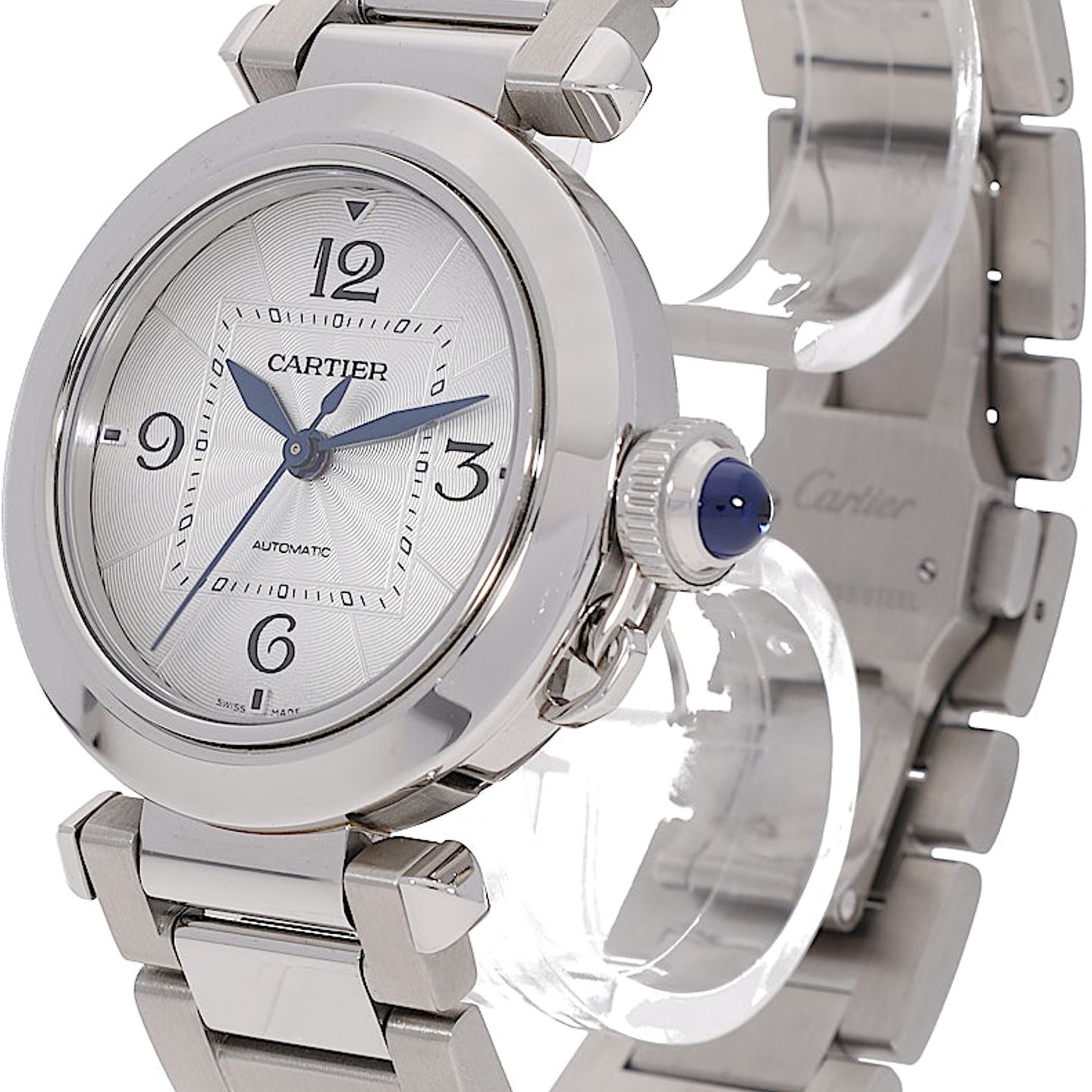 Cartier Pasha WSPA0013 (2021) - Silver dial 35 mm Steel case (3/5)