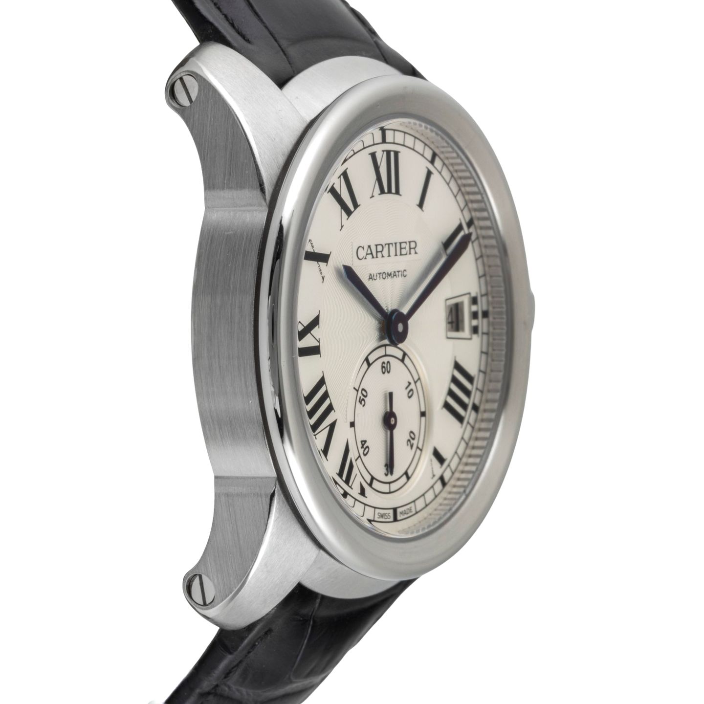 Cartier Calibre de Cartier WSCA0003 (Unknown (random serial)) - Silver dial 38 mm Steel case (7/8)