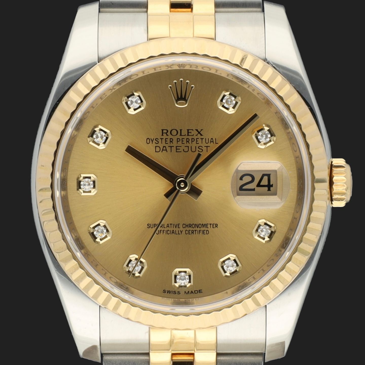 Rolex Datejust 36 116233 (2013) - 36mm Goud/Staal (2/8)