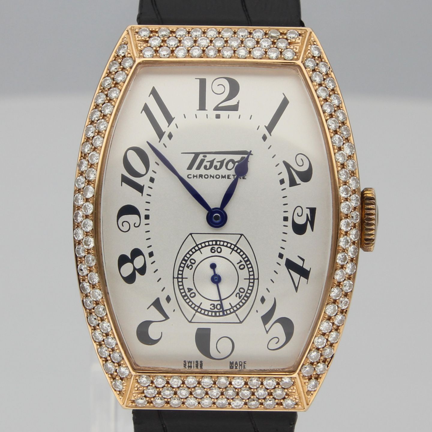Tissot Chronometre H699 (2002) - Silver dial 35 mm Yellow Gold case (1/8)