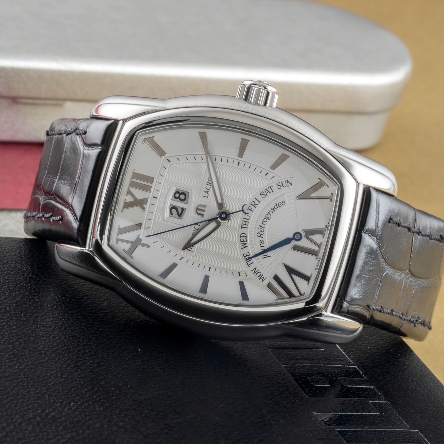 Maurice Lacroix Masterpiece MP6119-SS001-11E (Unknown (random serial)) - Silver dial 39 mm Steel case (2/8)