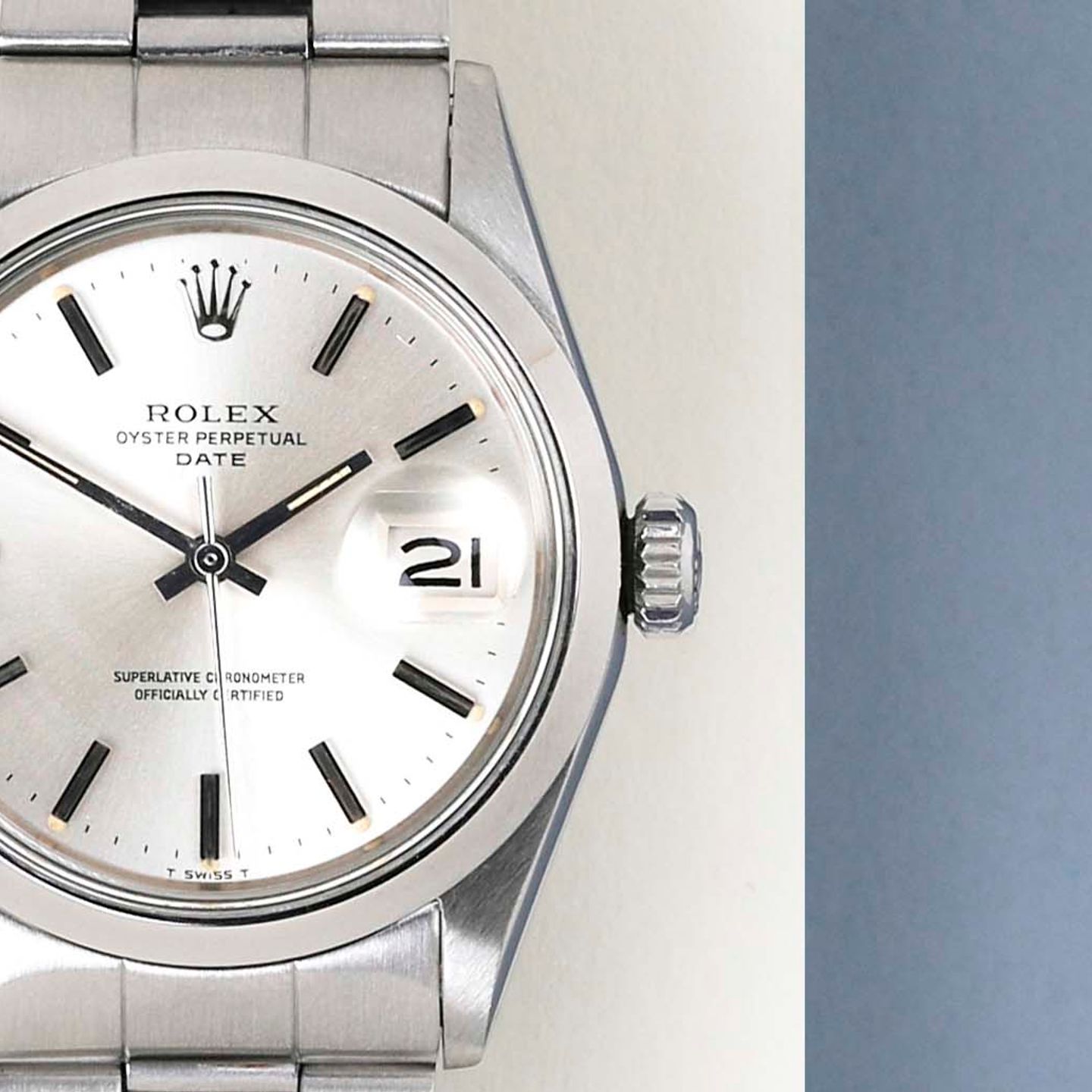 Rolex Oyster Perpetual Date 1500 (1970) - 34mm Staal (5/8)