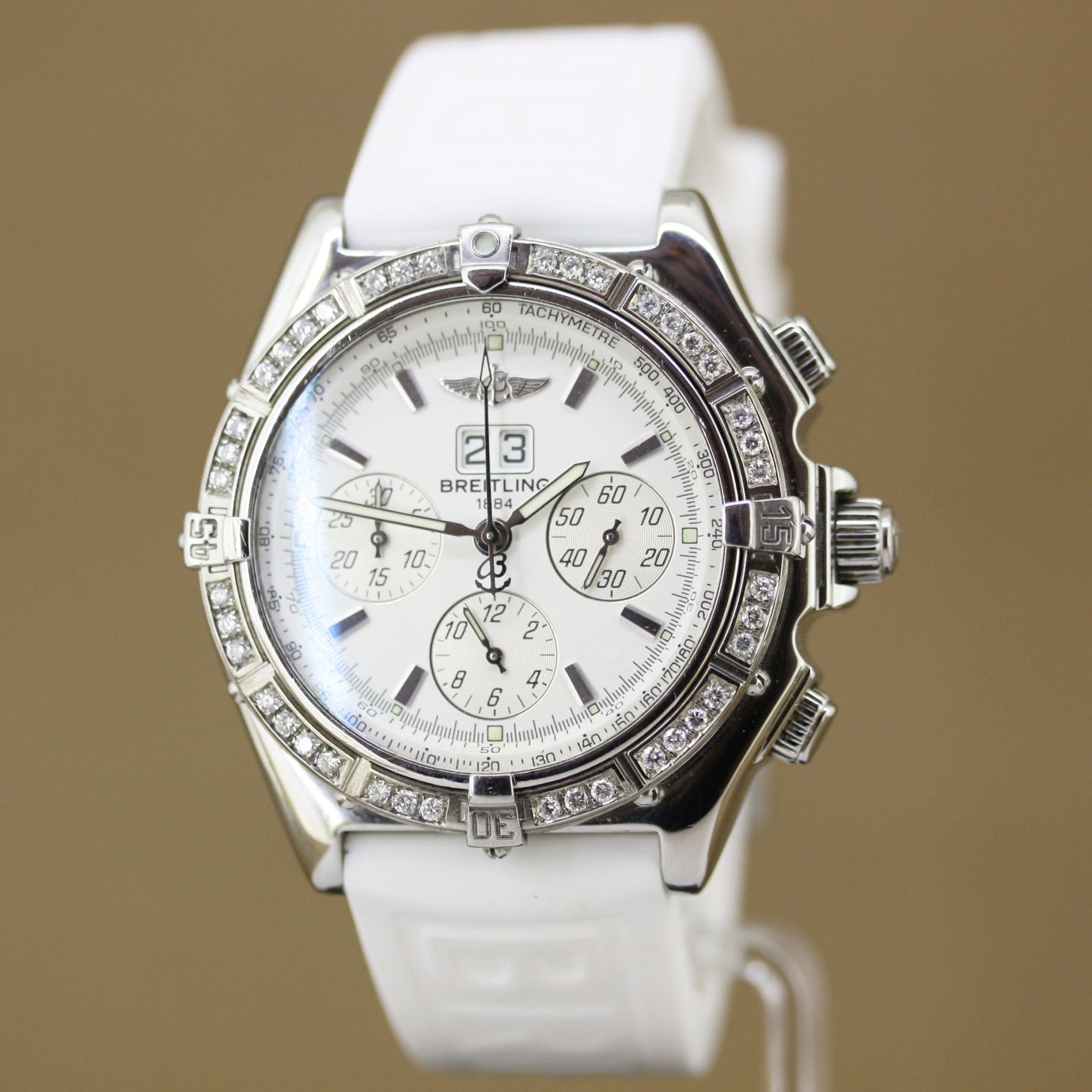 Breitling Crosswind Special A44355 (2002) - White dial 44 mm Steel case (2/8)