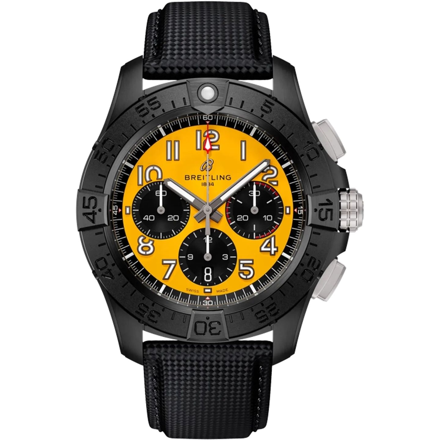 Breitling Avenger SB0147101I1X2 (2023) - Yellow dial 44 mm Ceramic case (1/1)