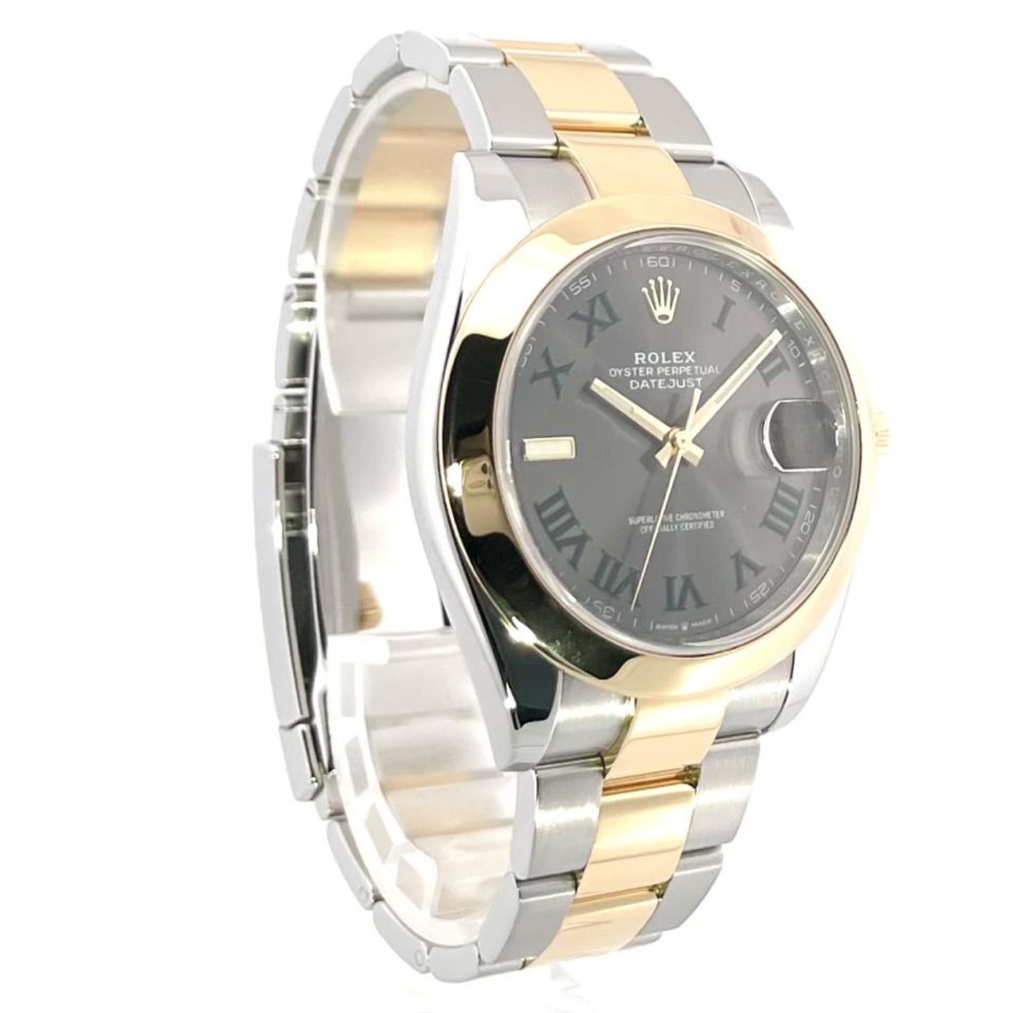 Rolex Datejust 41 126303 (2019) - Grey dial 41 mm Gold/Steel case (4/8)