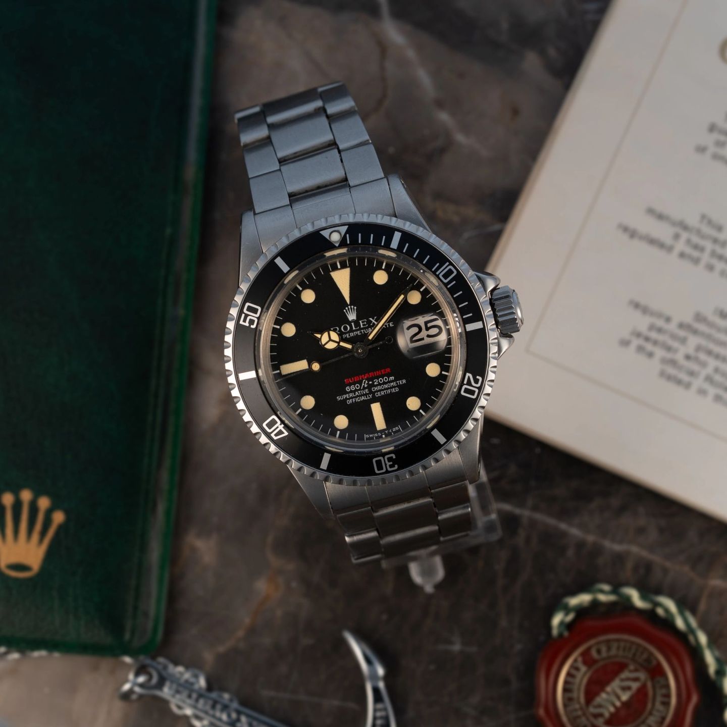 Rolex Submariner Date 1680 (1974) - Black dial 40 mm Steel case (3/8)