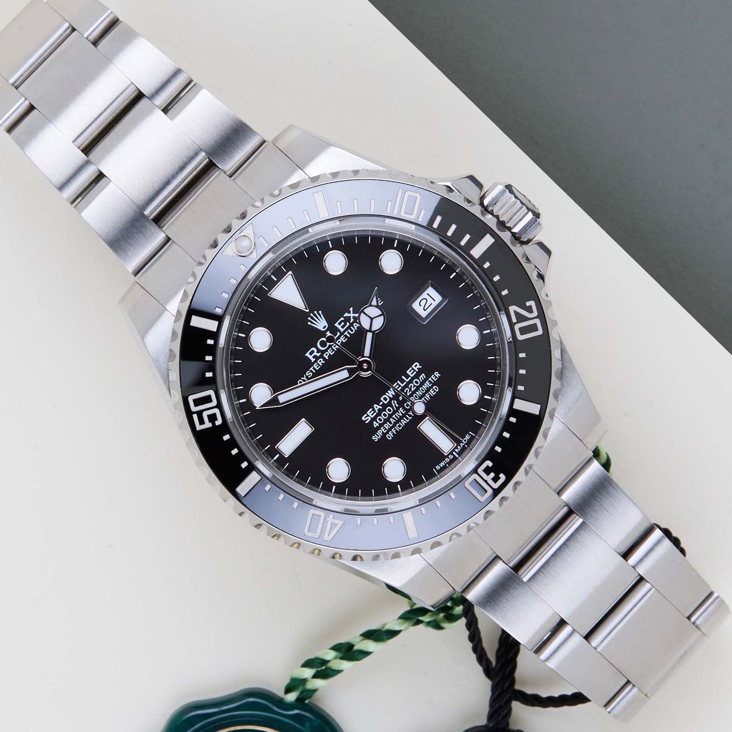 Rolex Sea-Dweller 4000 116600 (2015) - Zwart wijzerplaat 40mm Staal (1/8)