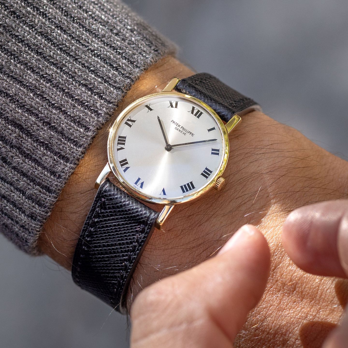 Patek Philippe Calatrava 3470 (1965) - 29mm Geelgoud (1/8)