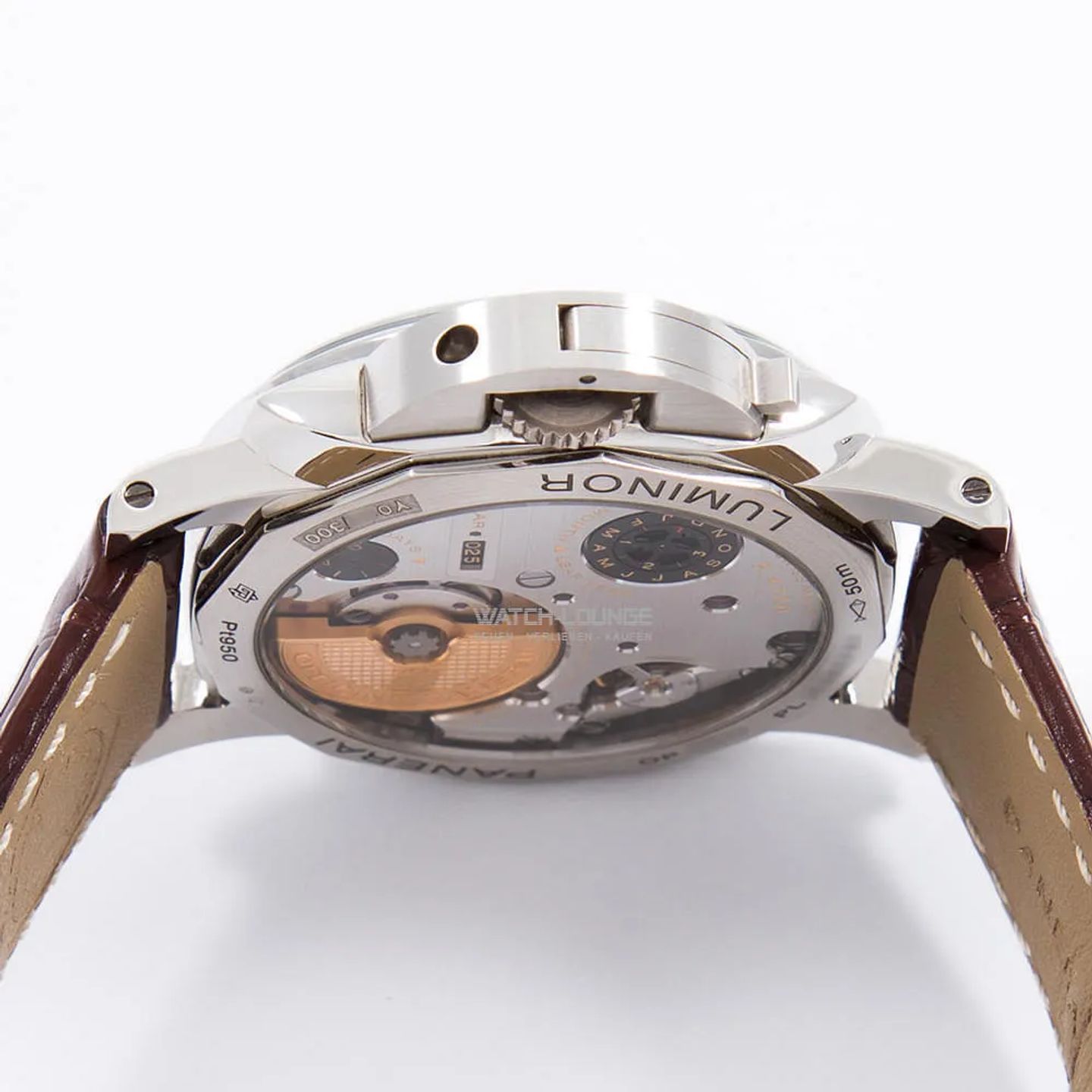 Panerai Luminor 1950 PAM00715 (2024) - Green dial 44 mm Platinum case (6/8)