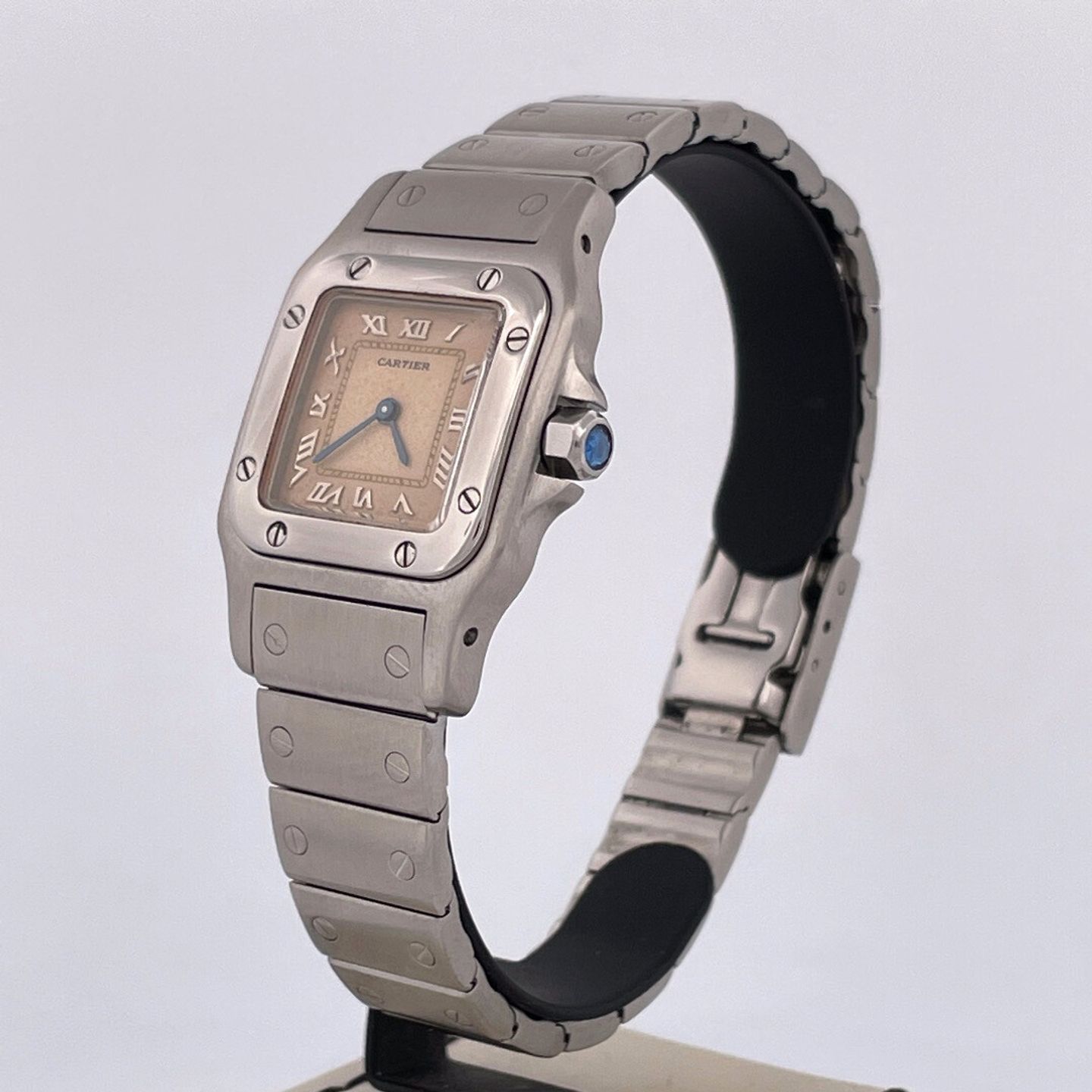 Cartier Santos 9057930 (2001) - White dial 24 mm Steel case (2/5)