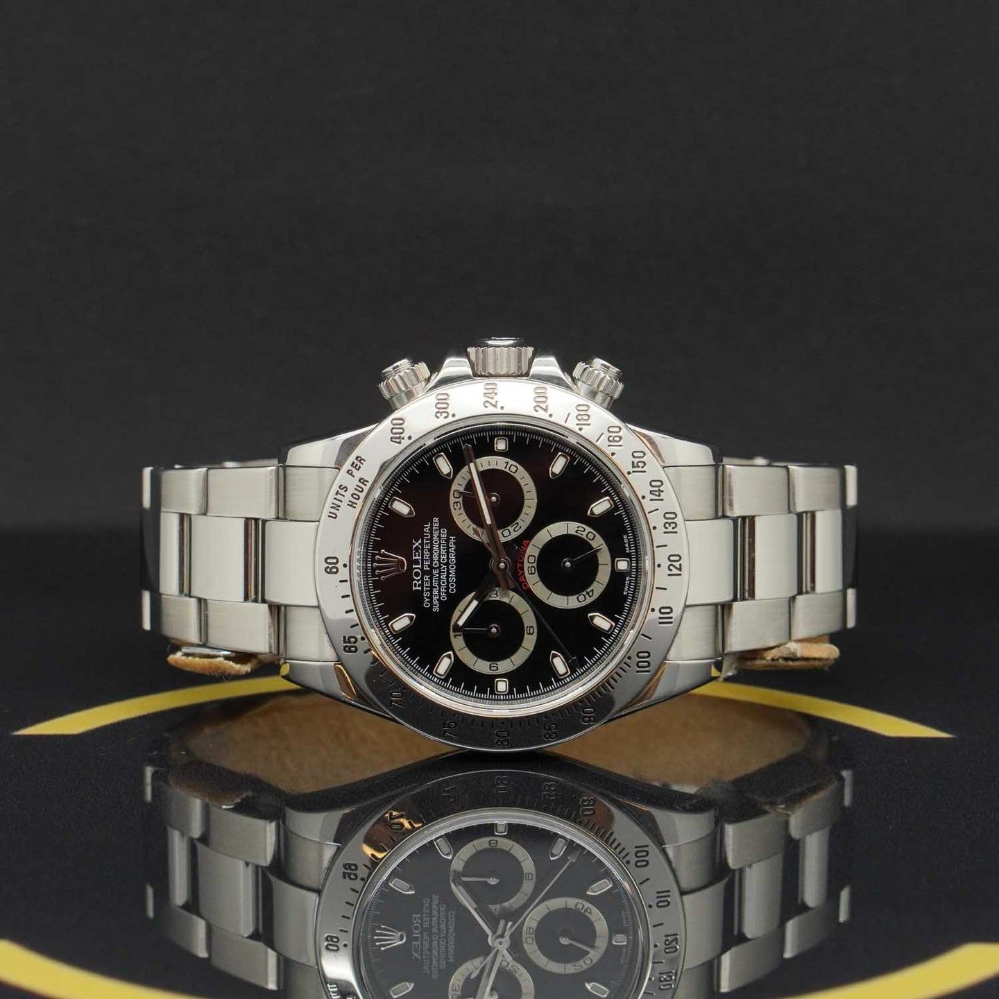 Rolex Daytona 116520 (2009) - Zwart wijzerplaat 40mm Staal (4/7)
