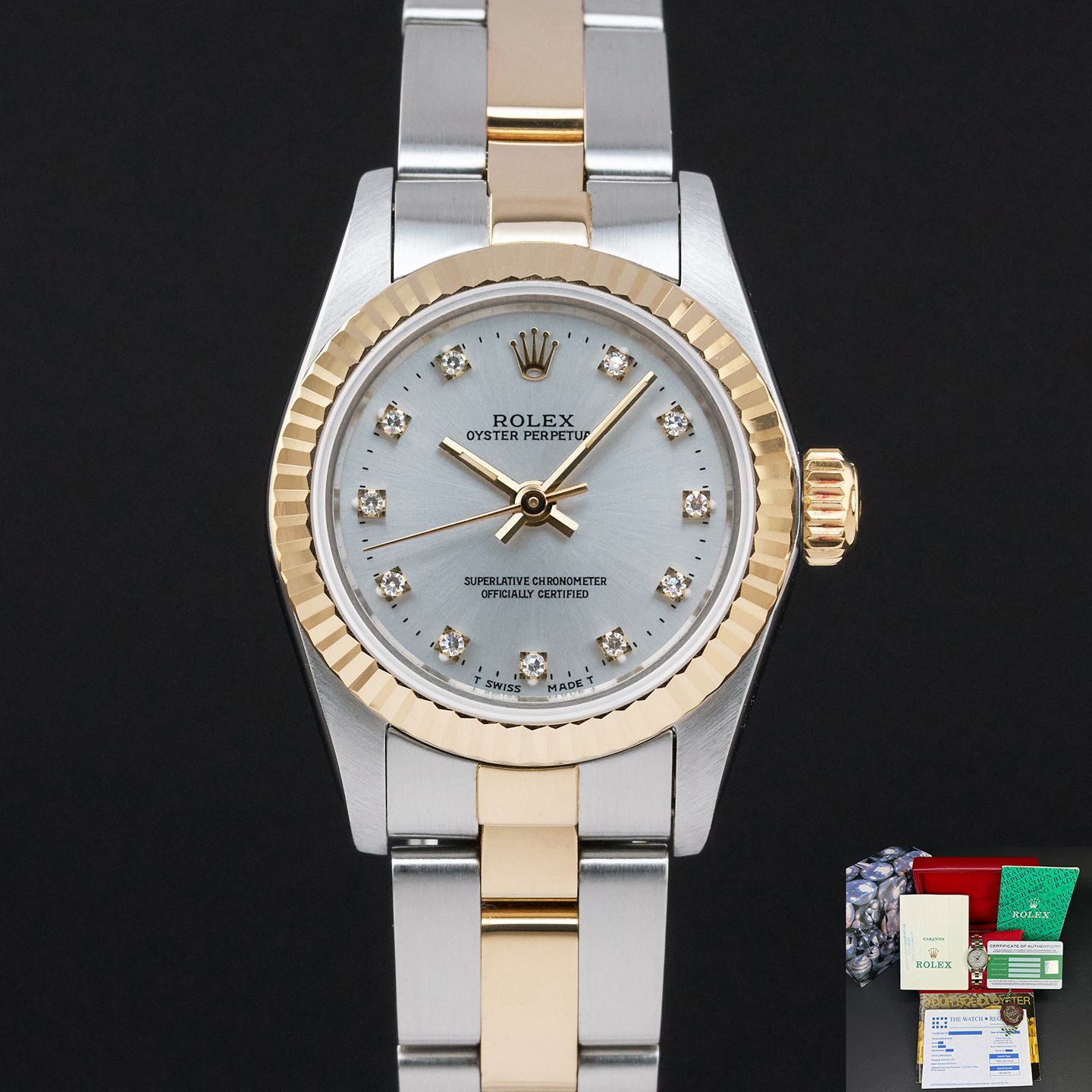 Rolex Oyster Perpetual 67193 (1987) - 26 mm Gold/Steel case (1/8)