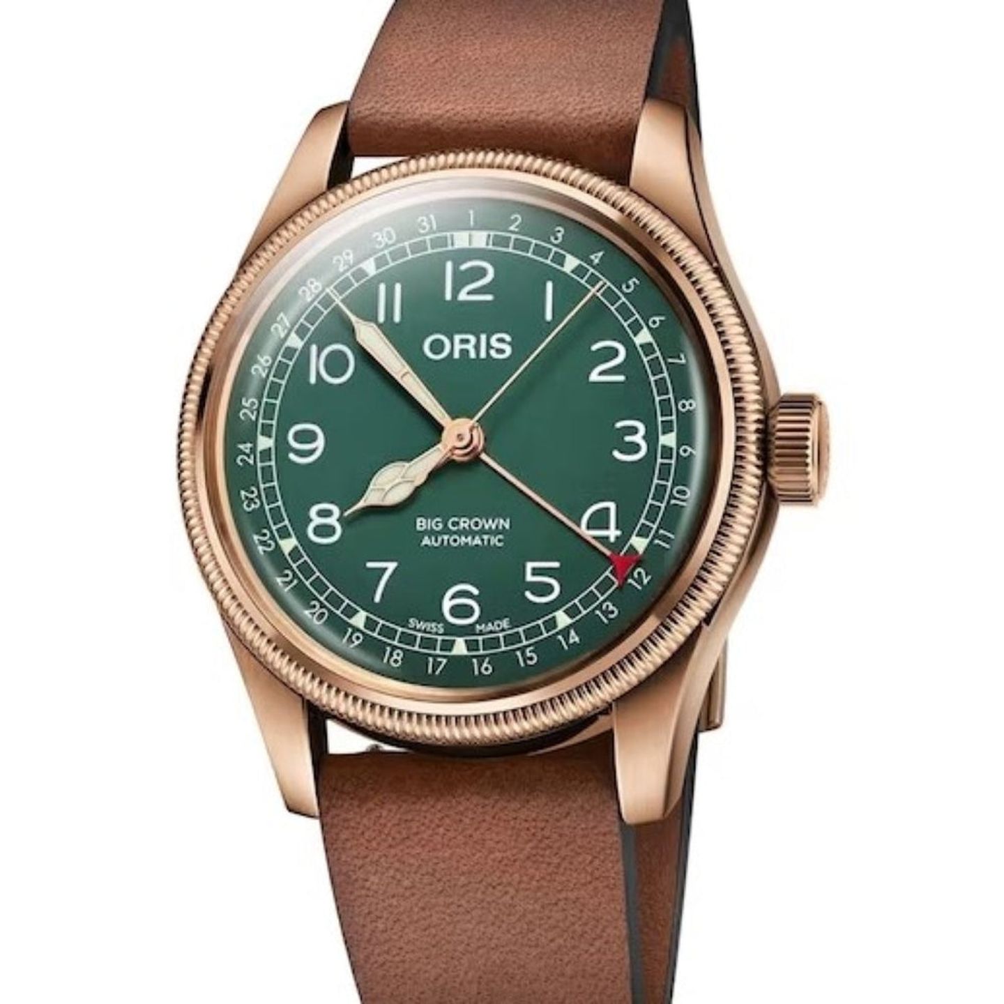 Oris Big Crown Pointer Date 01 754 7741 3167-07 5 20 58BR (2026) - Groen wijzerplaat 40mm Brons (1/1)
