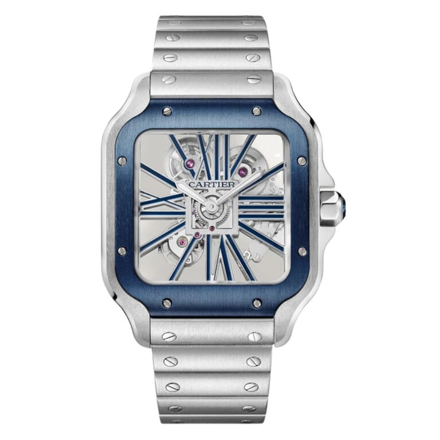 Cartier Santos WHSA0026 (2025) - Transparant wijzerplaat 48mm Staal (1/1)