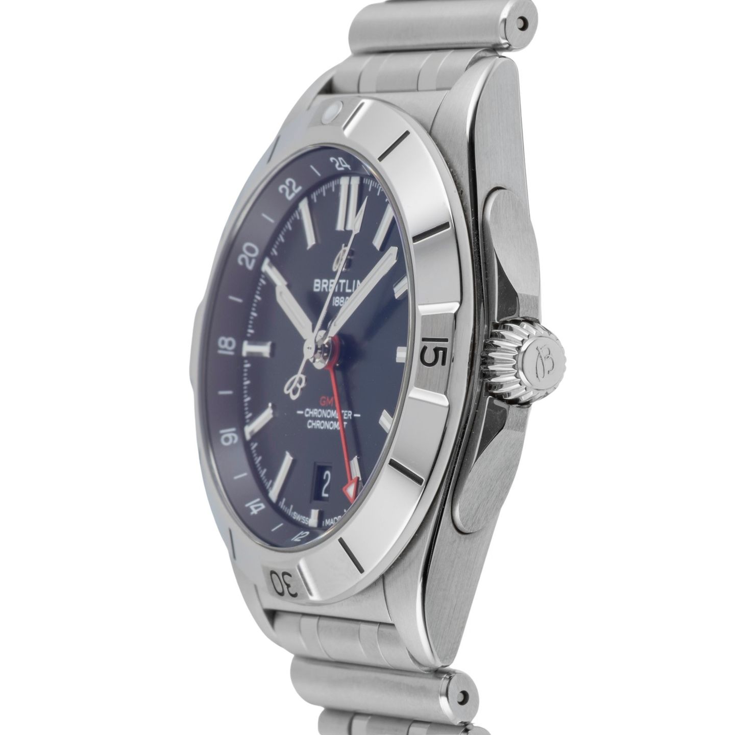 Breitling Chronomat GMT A32398101B1A1 (Unknown (random serial)) - Black dial 40 mm Steel case (6/8)