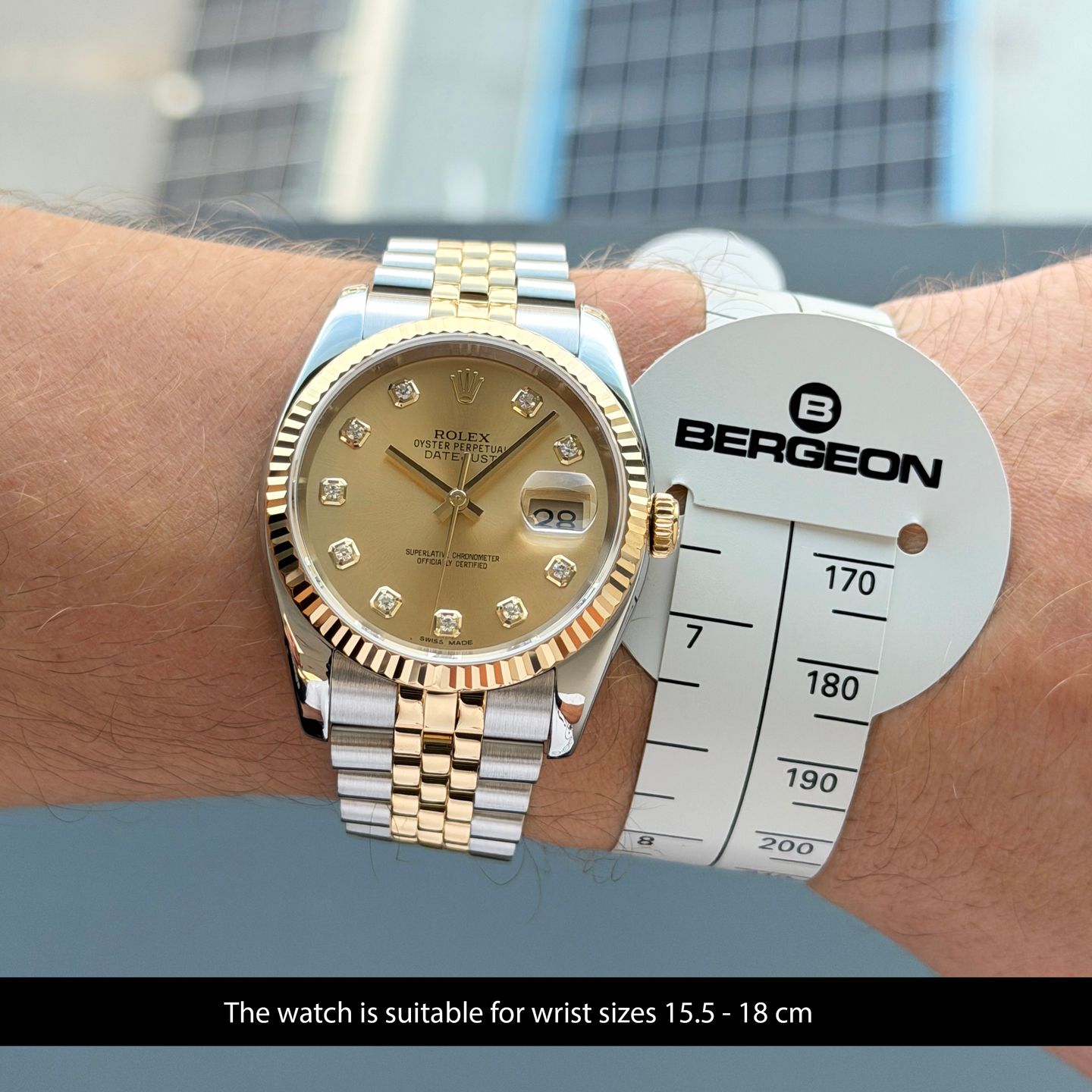 Rolex Datejust 36 116233 (2010) - Champagne dial 36 mm Gold/Steel case (2/4)