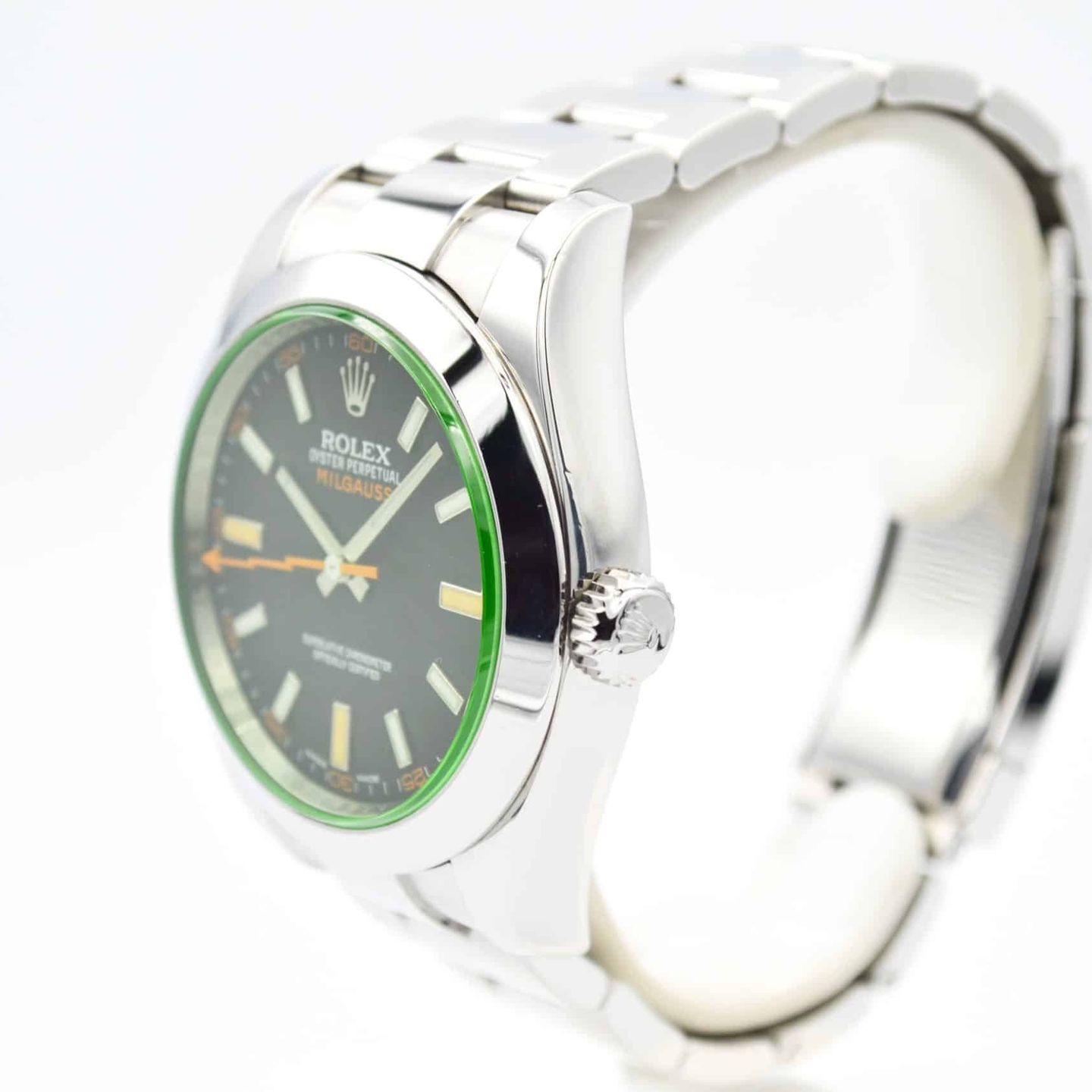 Rolex Milgauss 116400GV (2019) - 40mm Staal (2/7)