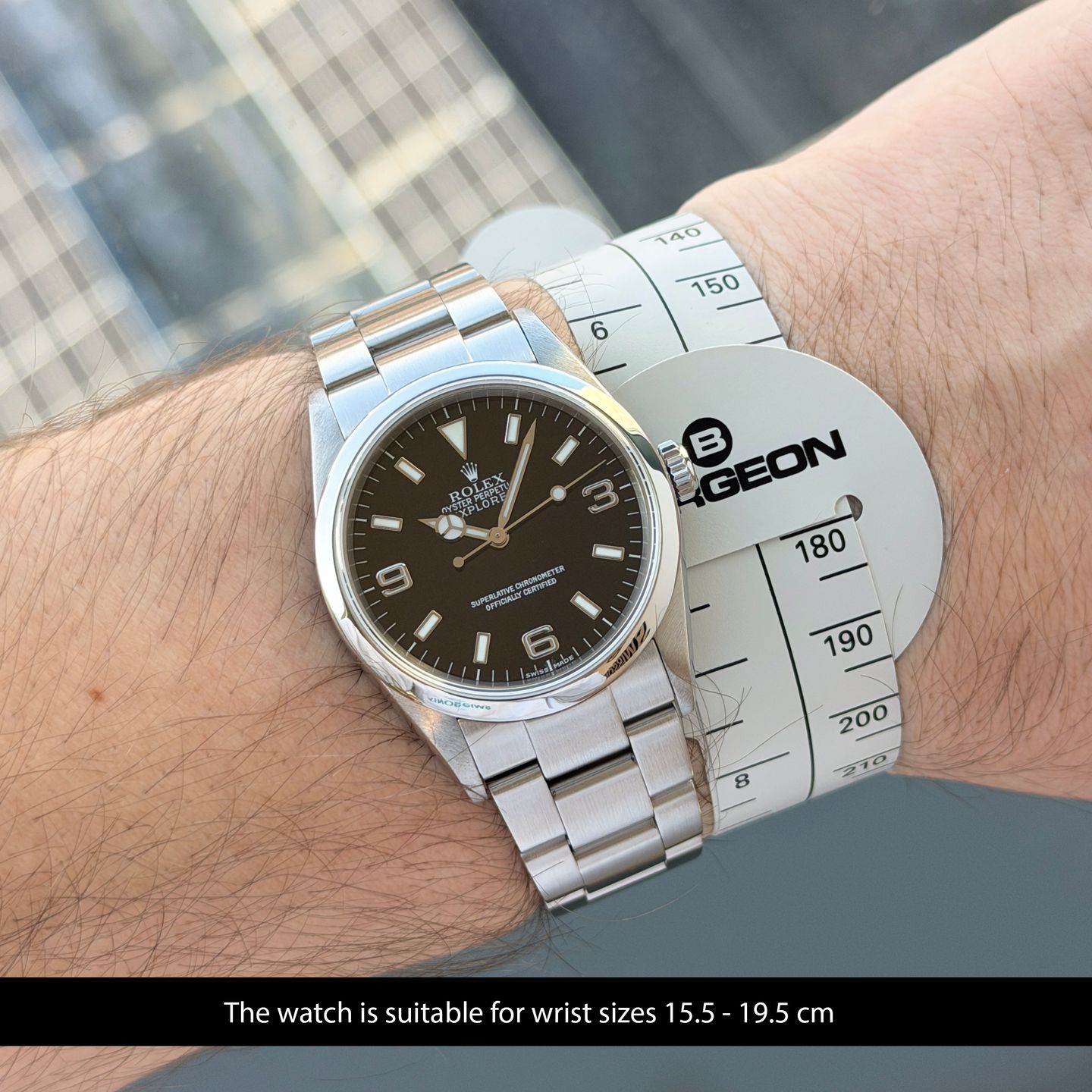 Rolex Explorer 114270 (2001) - Zwart wijzerplaat 36mm Staal (2/8)
