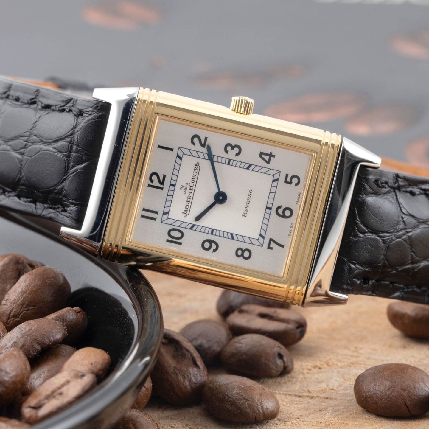 Jaeger-LeCoultre Reverso Classique Q2515420 (2000) - Zilver wijzerplaat 38mm Goud/Staal (2/8)