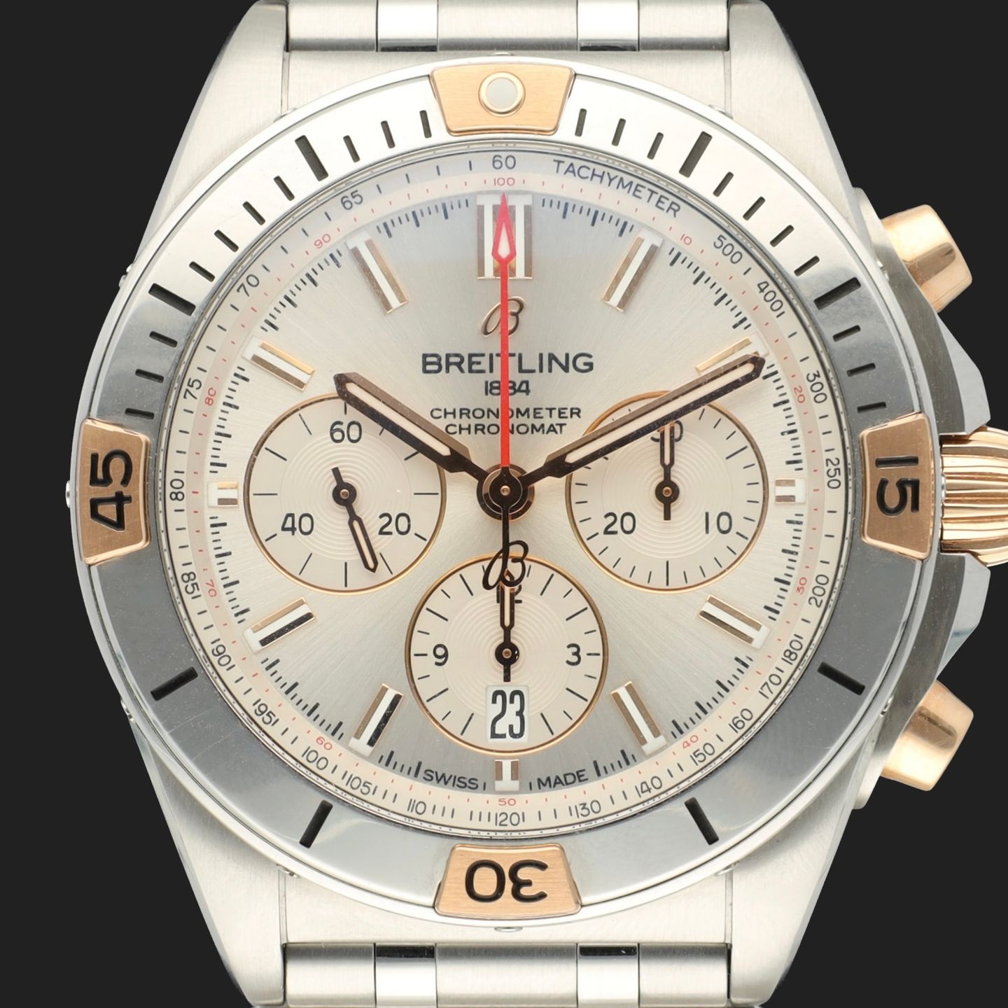 Breitling Chronomat 42 IB0134101G1A1 (2023) - Zilver wijzerplaat 42mm Staal (2/8)